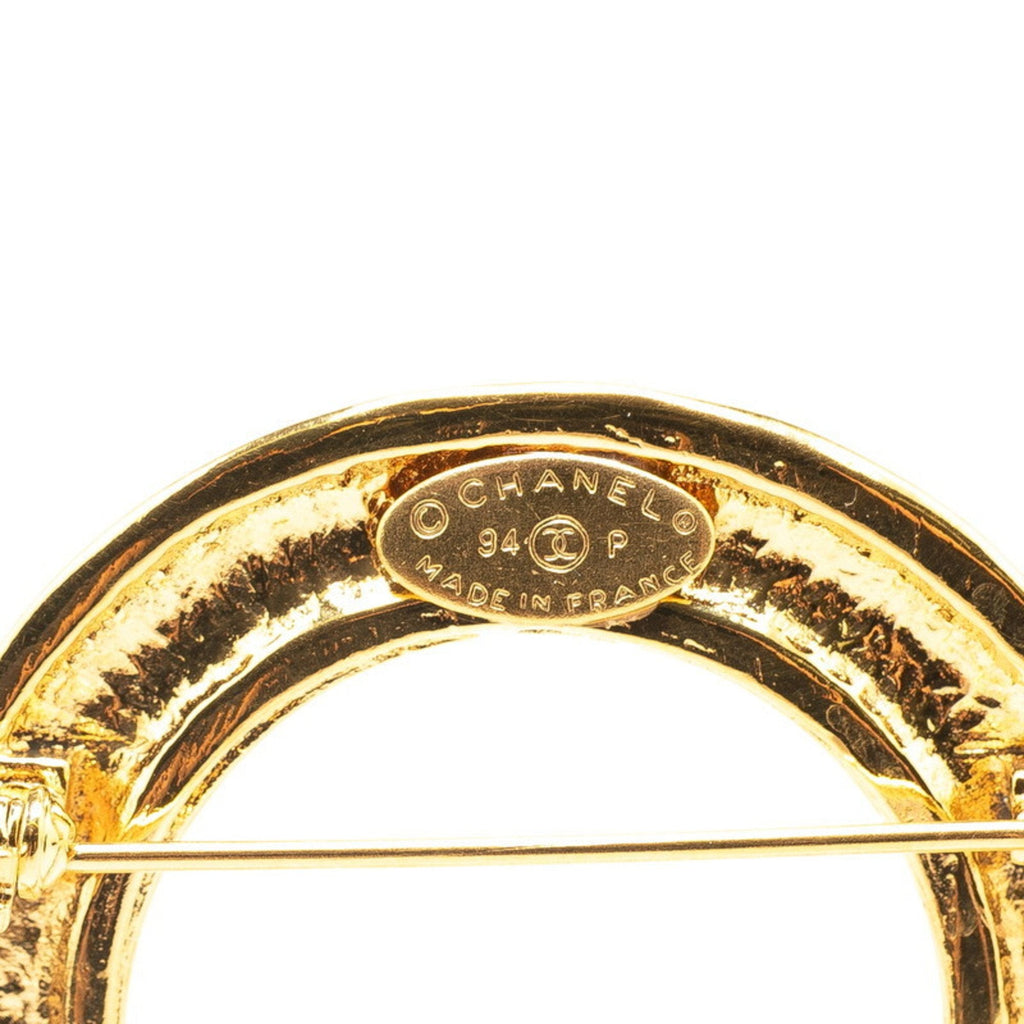 CC Logo Brooch Metal