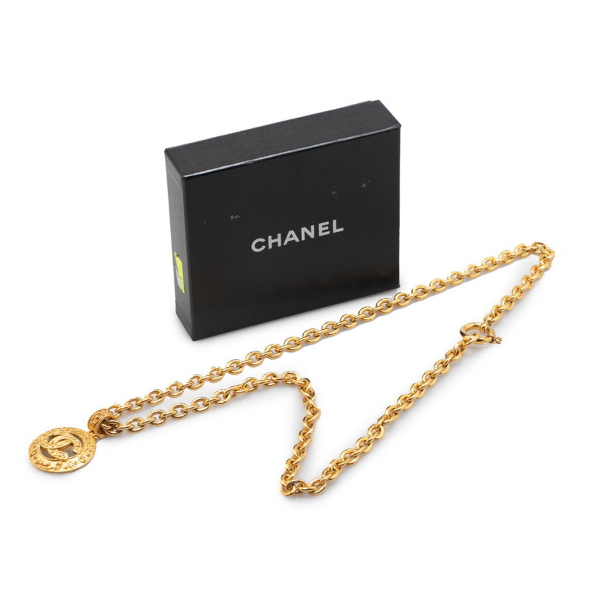 CC Logo Pendant Necklace Metal
