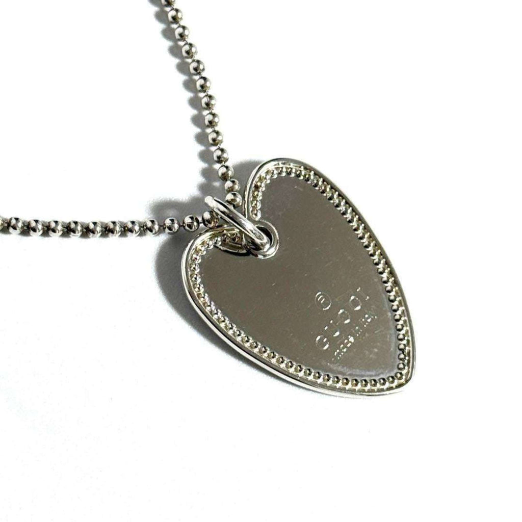 Pendant Necklace Trademark Heart Tag Sterling Silver