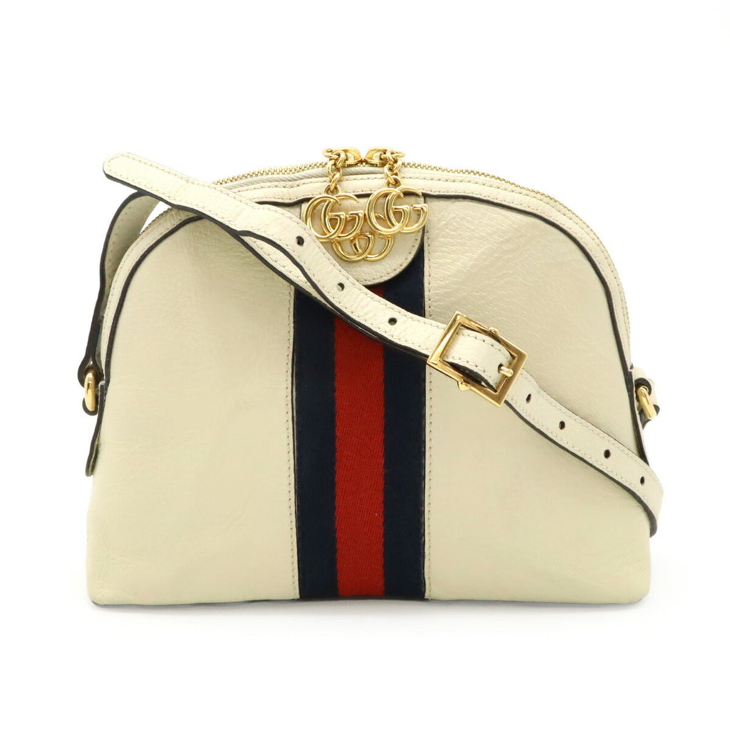 Ophidia Dome Shoulder Bag Leather Small