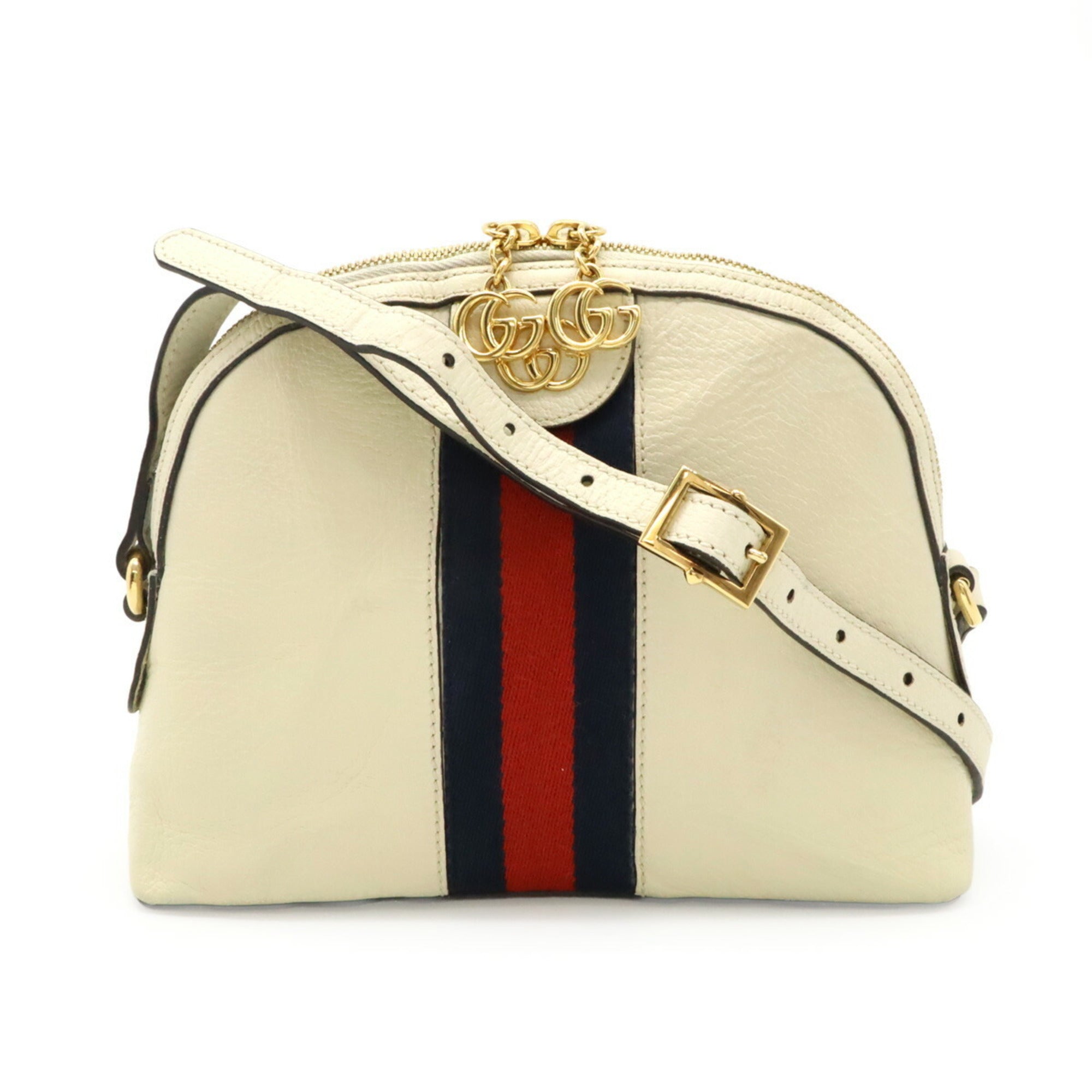 Ophidia Dome Shoulder Bag Leather Small