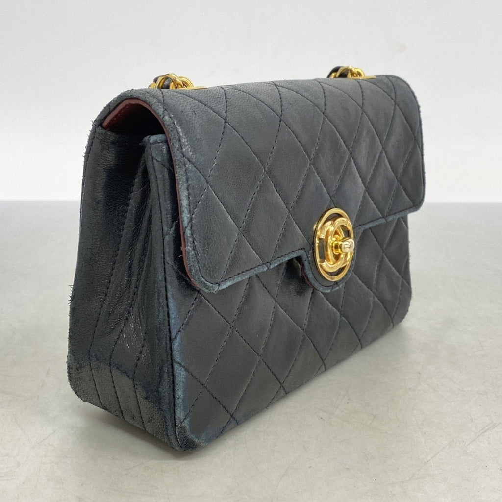 Vintage CC Chain Flap Bag Quilted Lambskin Mini