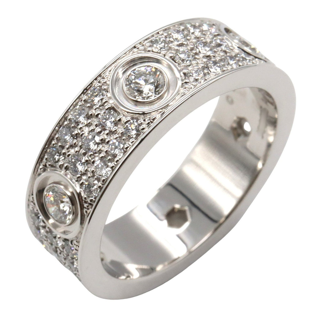 Love Ring 18K White Gold with Diamond