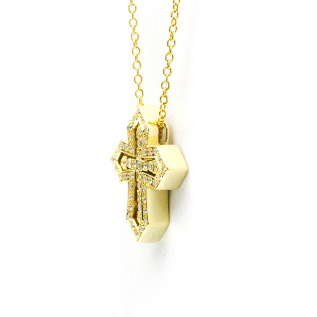 Pendant Necklace 18K Yellow Gold Small With Diamond