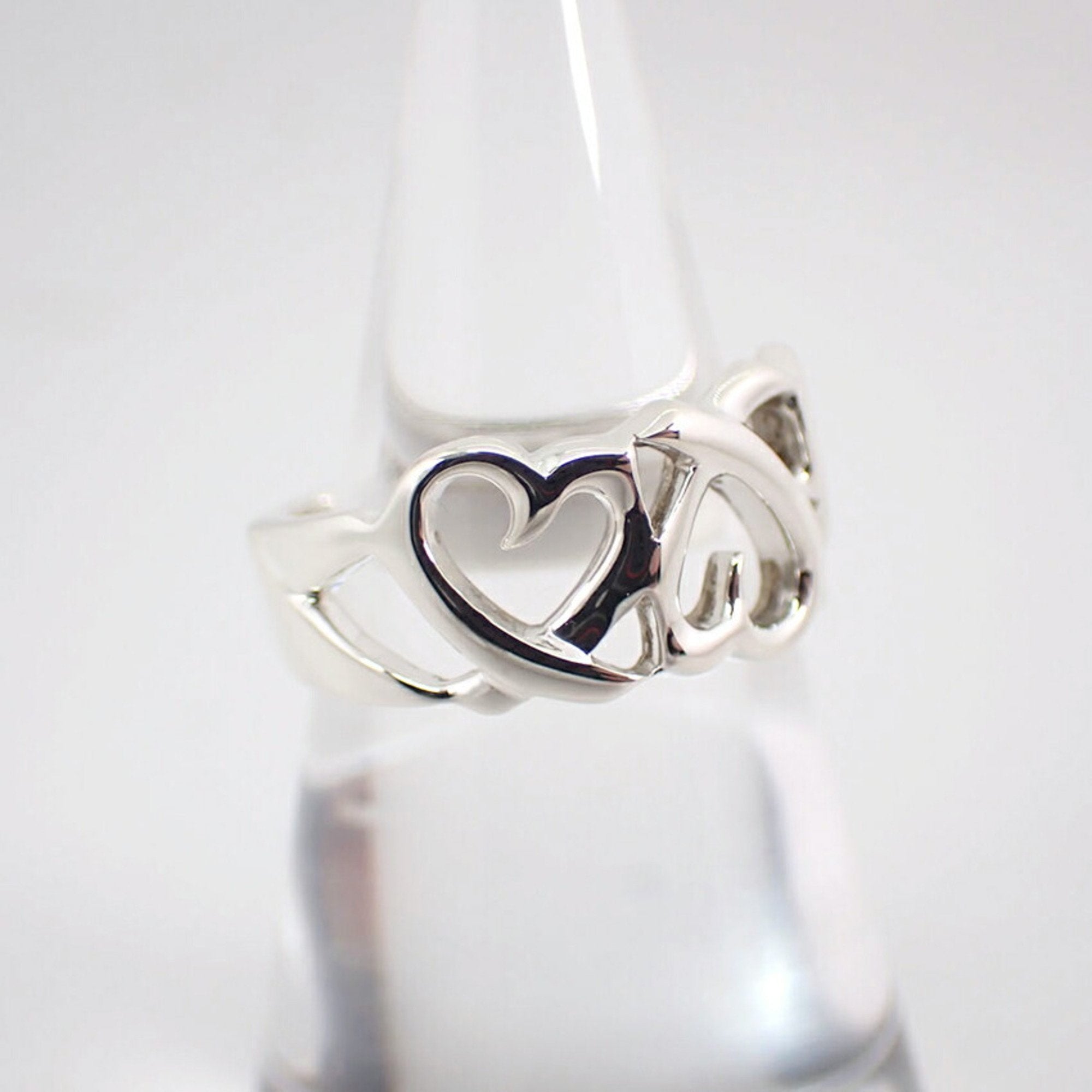 Triple Loving Heart Ring Sterling Silver