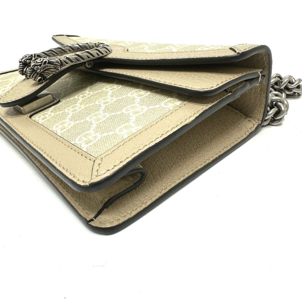 Dionysus Bag GG Coated Canvas with Leather Small