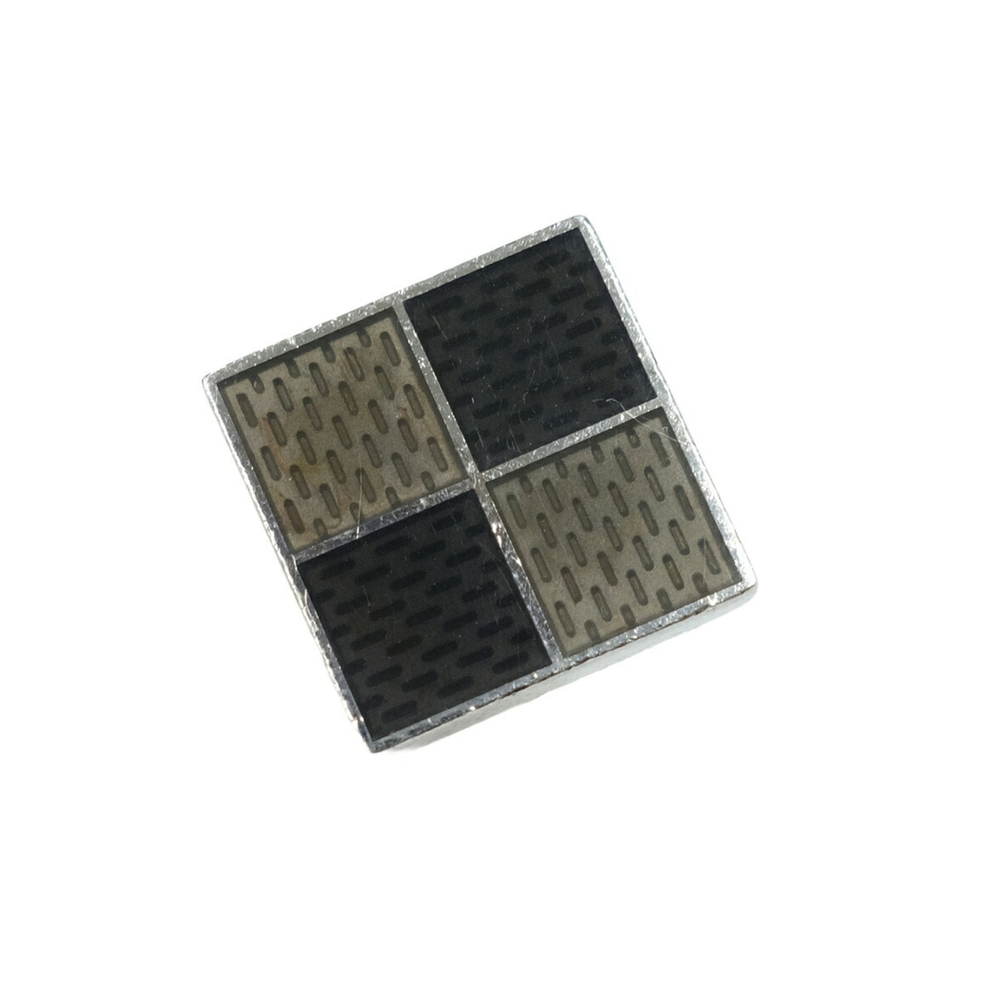 Button De Manchette Damier Cufflinks Sterling Silver Bracelet