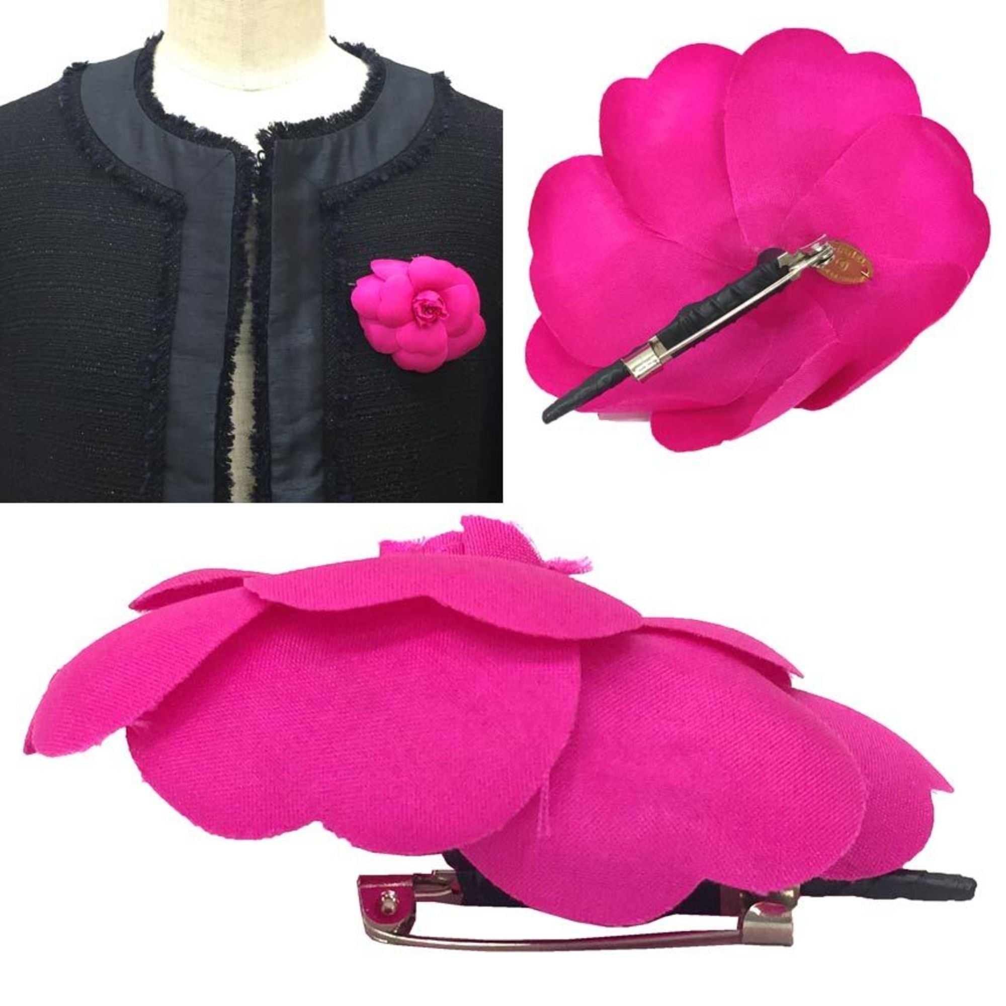 Camellia Brooch Pink