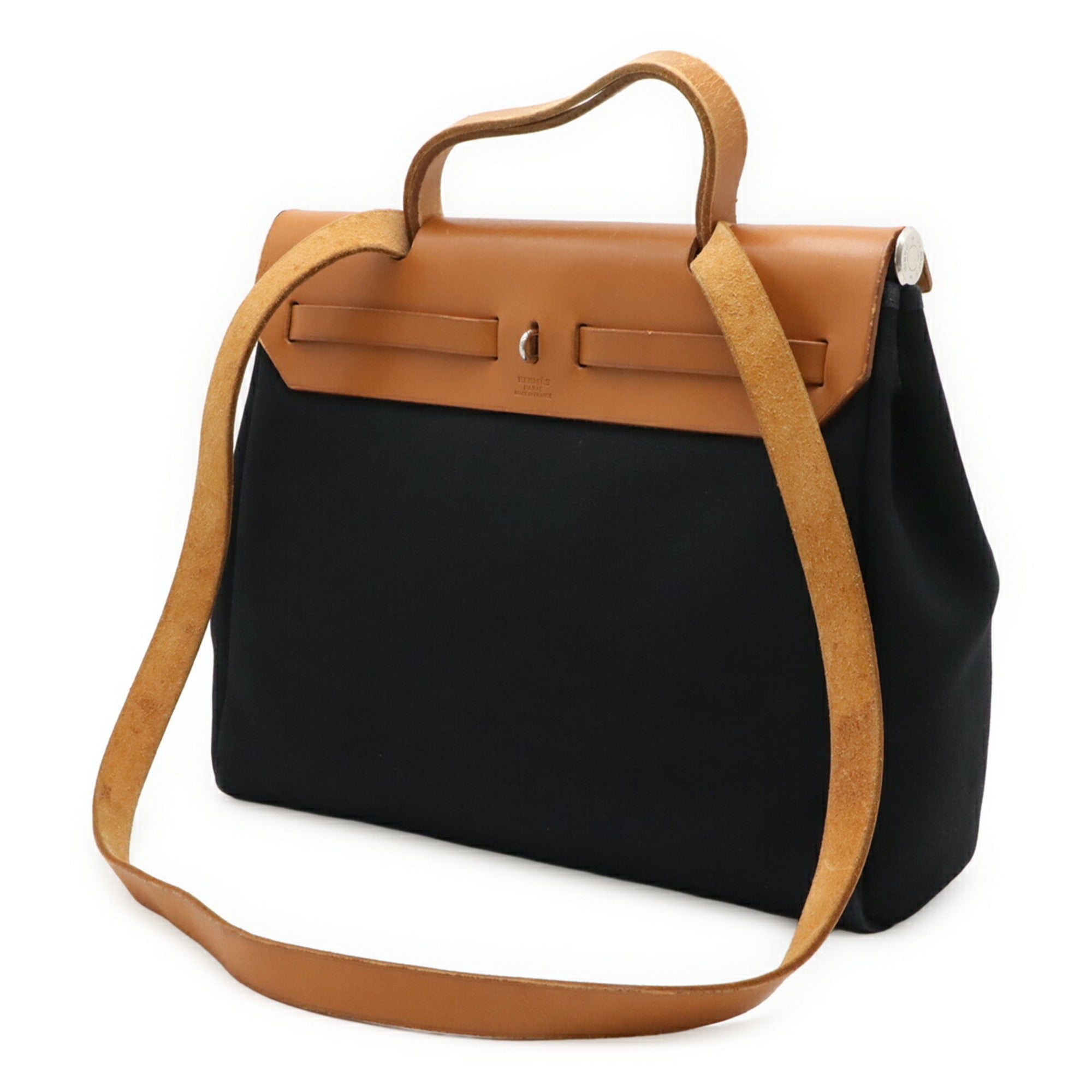 Herbag Zip Leather and Toile 39