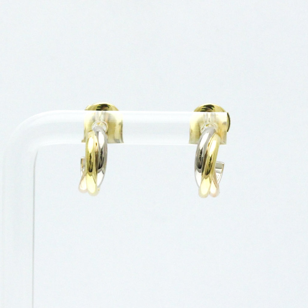 Trinity Earrings 18K Tricolor Gold