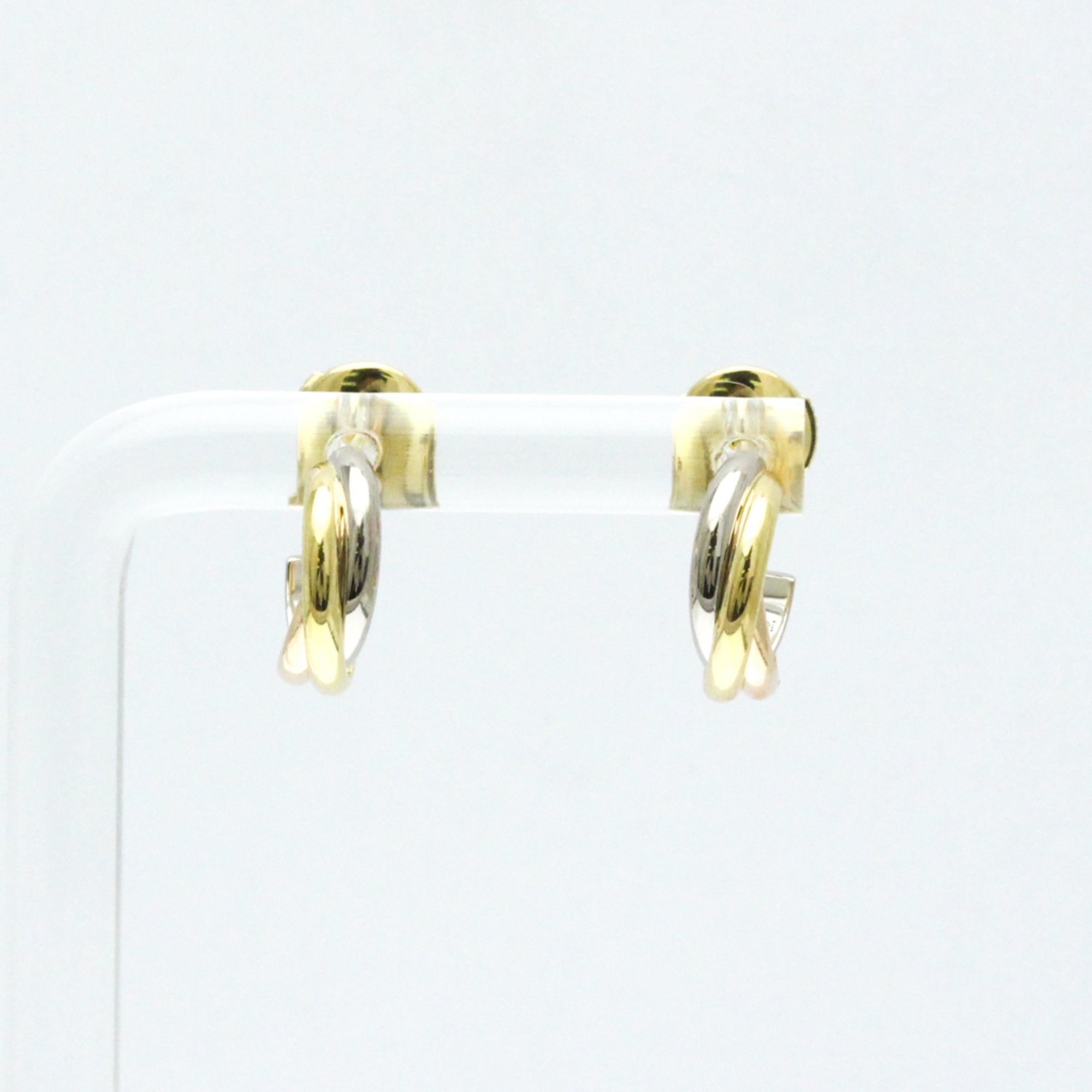 Trinity Earrings 18K Tricolor Gold
