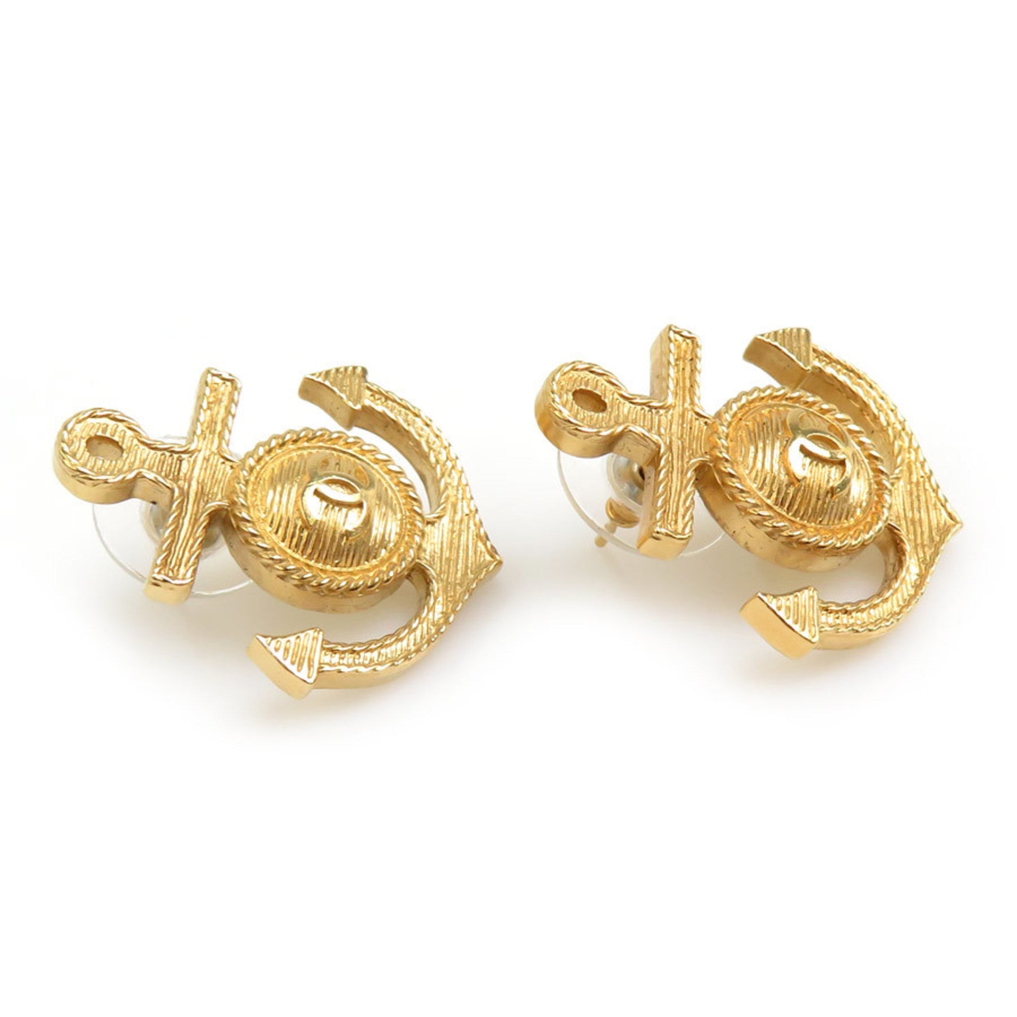 CC Logo Earrings Gold-Tone Metal Gold-Tone Metal