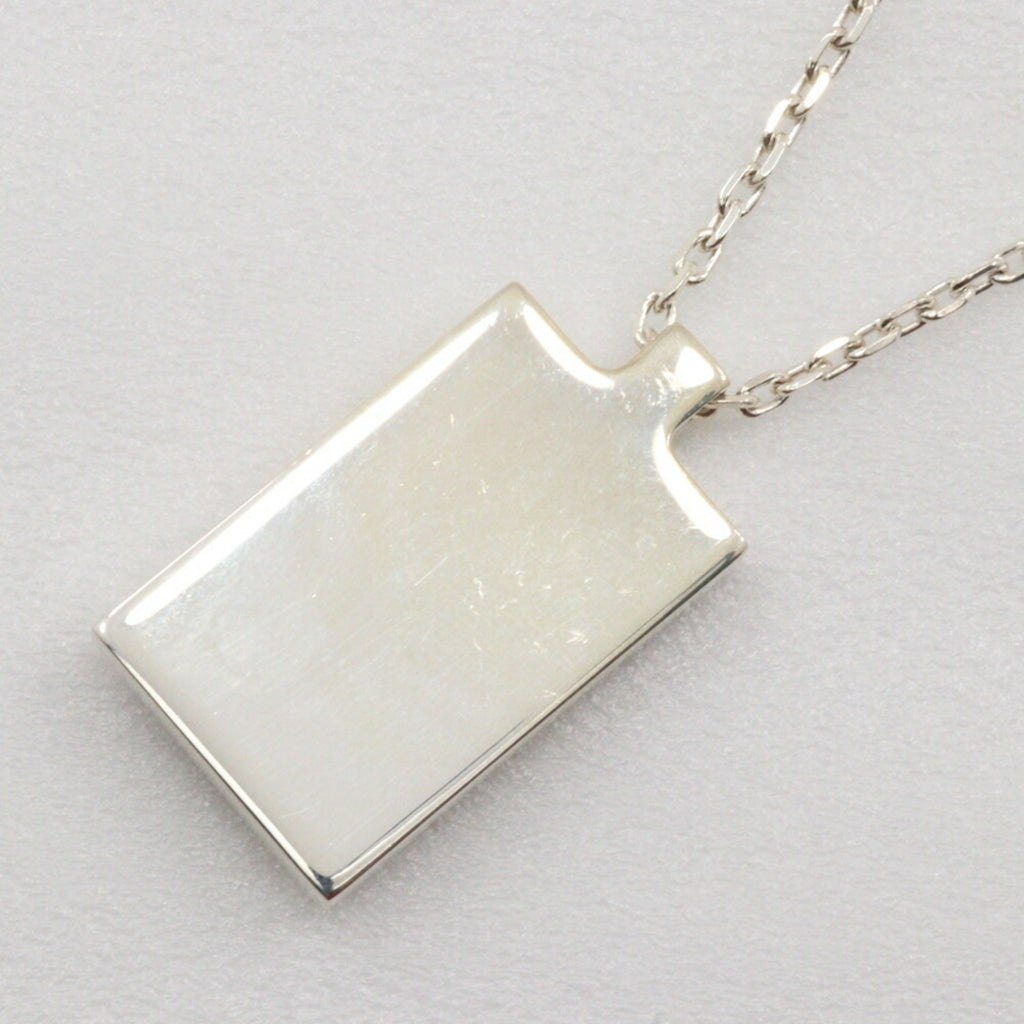 G Mark Pendant Necklace Sterling Silver