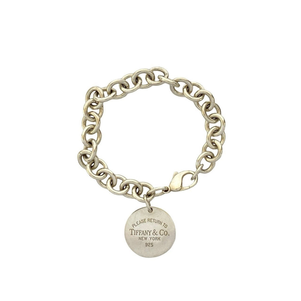 Round Tag Bracelet Sterling Silver
