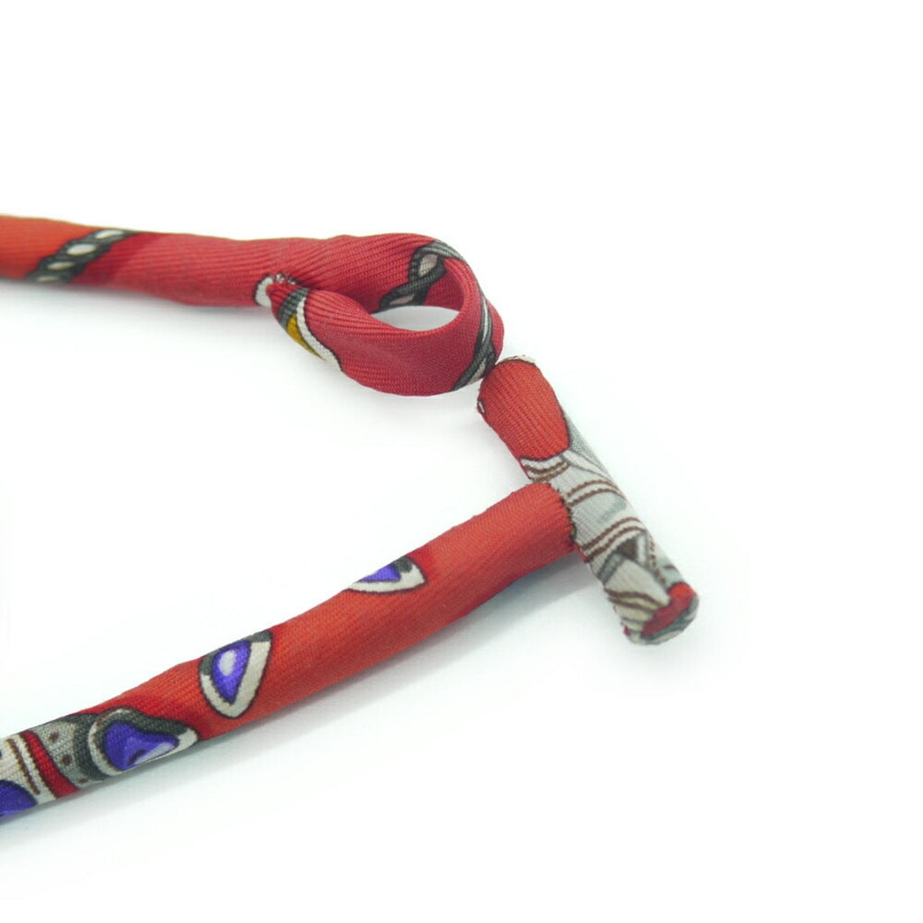 Choker Necklace Silk Multi-Color