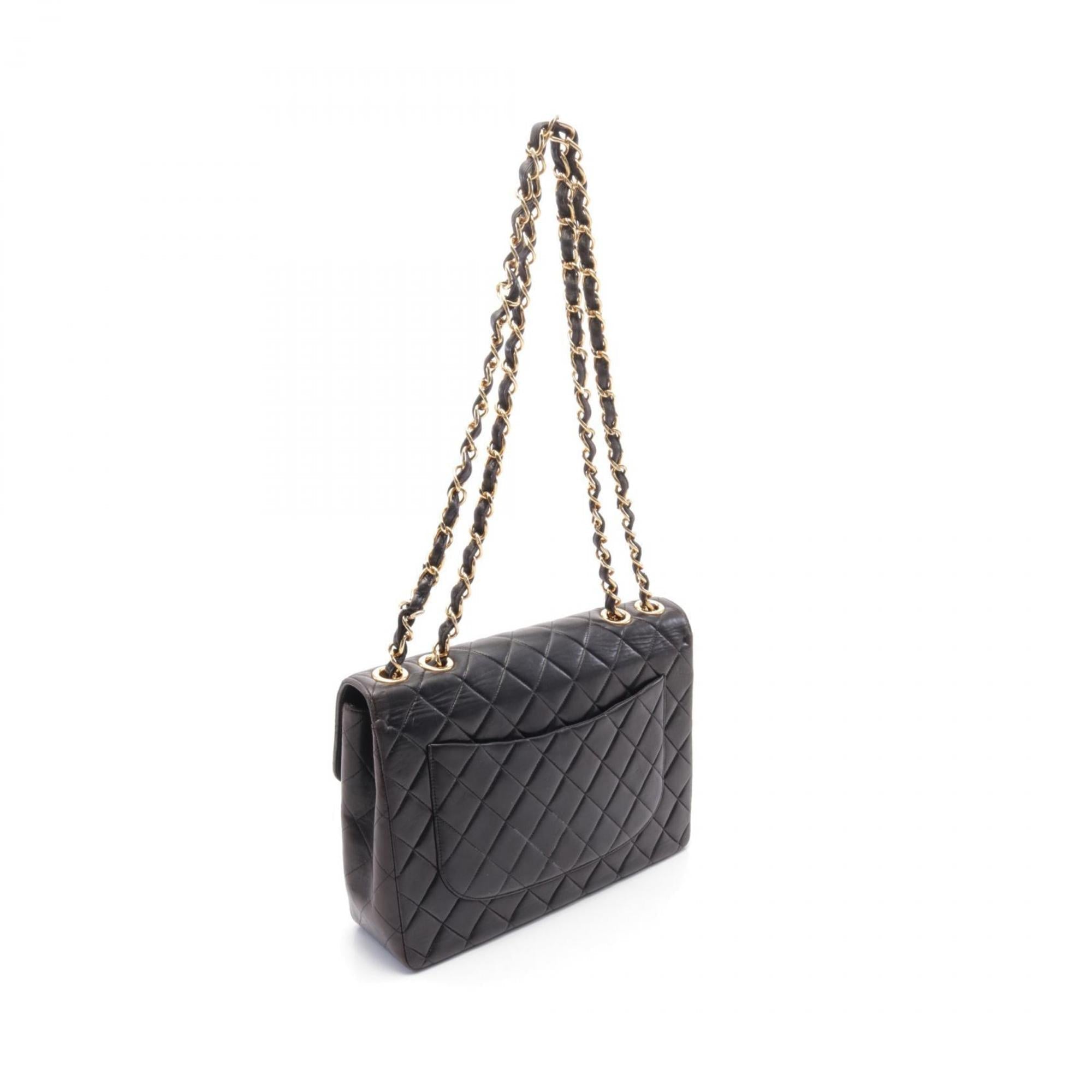 Vintage Classic Single Flap Bag Quilted Lambskin Jumbo