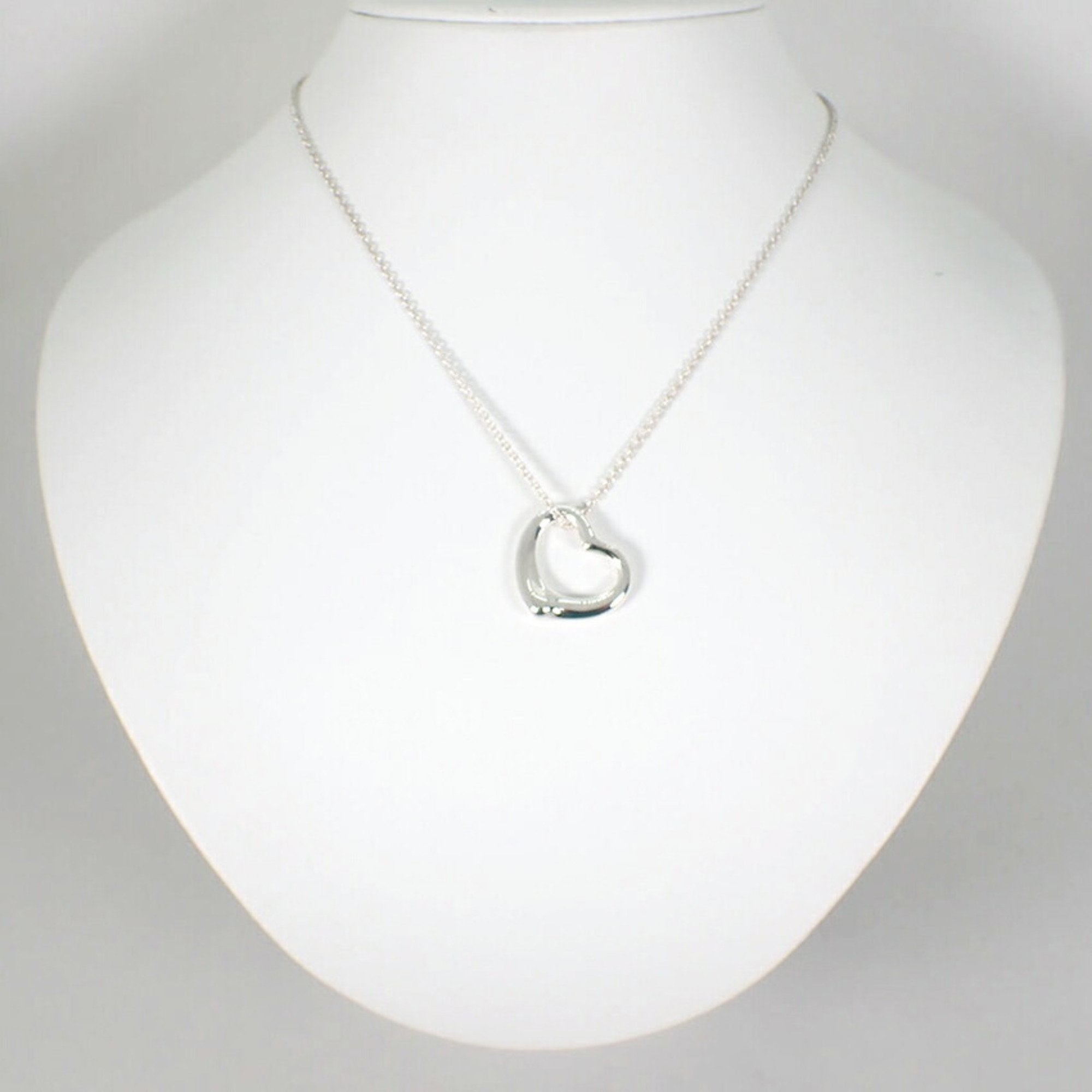 Heart Pendant Necklace Sterling Silver