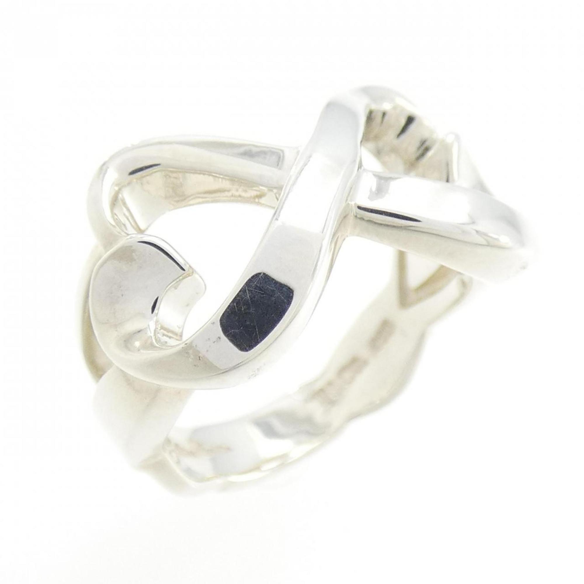 Double Loving Heart Ring Sterling Silver