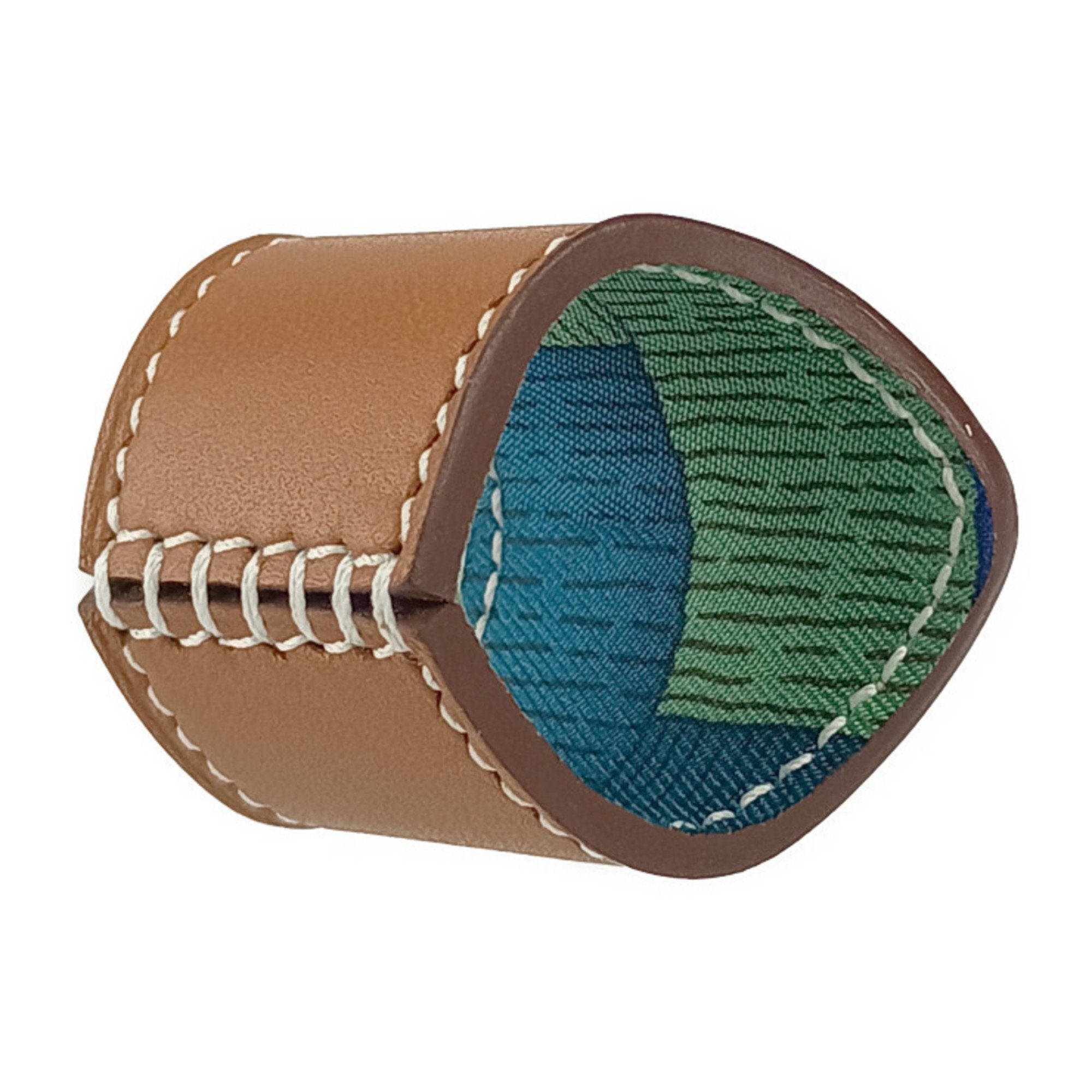 Scarf Ring Agneau Milo Brown