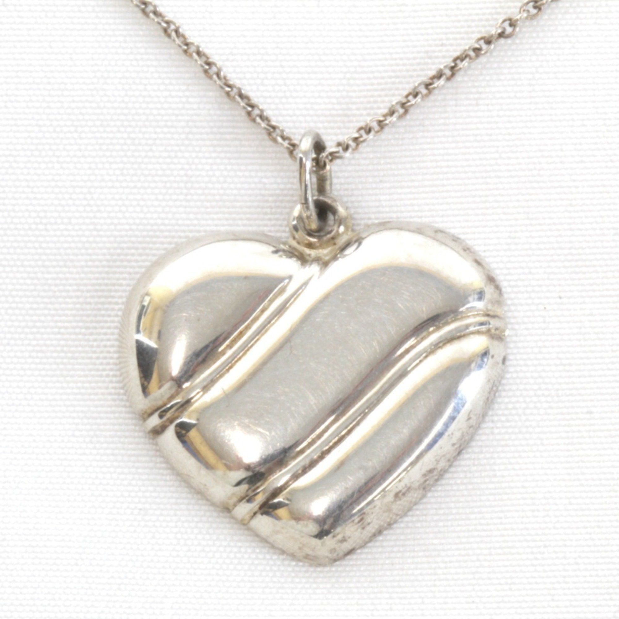 Heart Pendant Necklace Sterling Silver