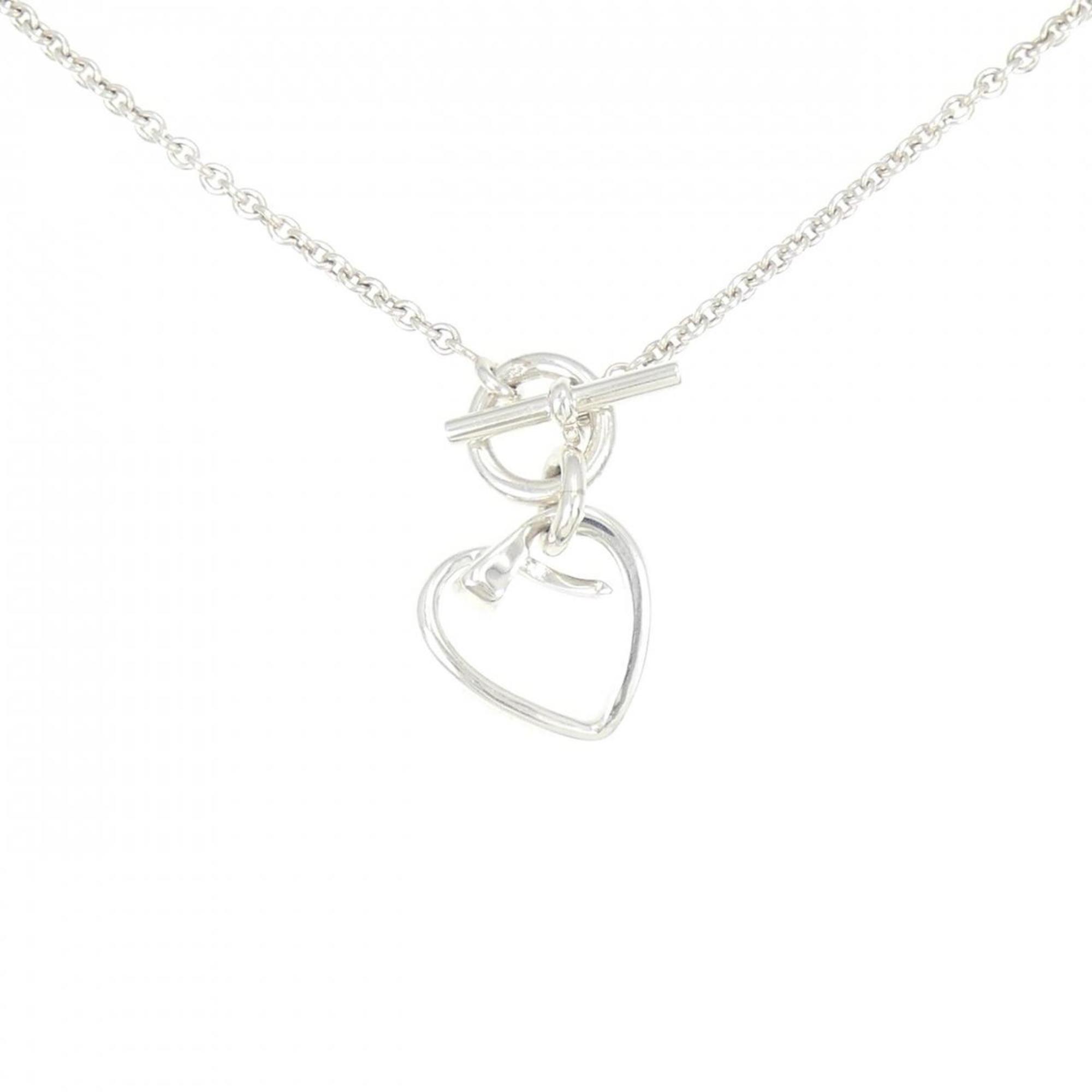 Heart Pendant Necklace Sterling Silver