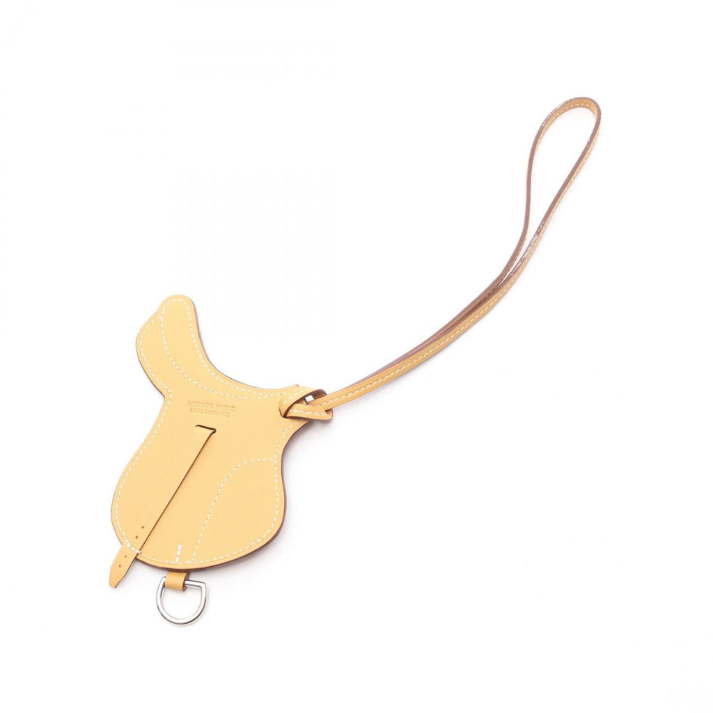 Charm Swift Leather Brown Handbag Charm