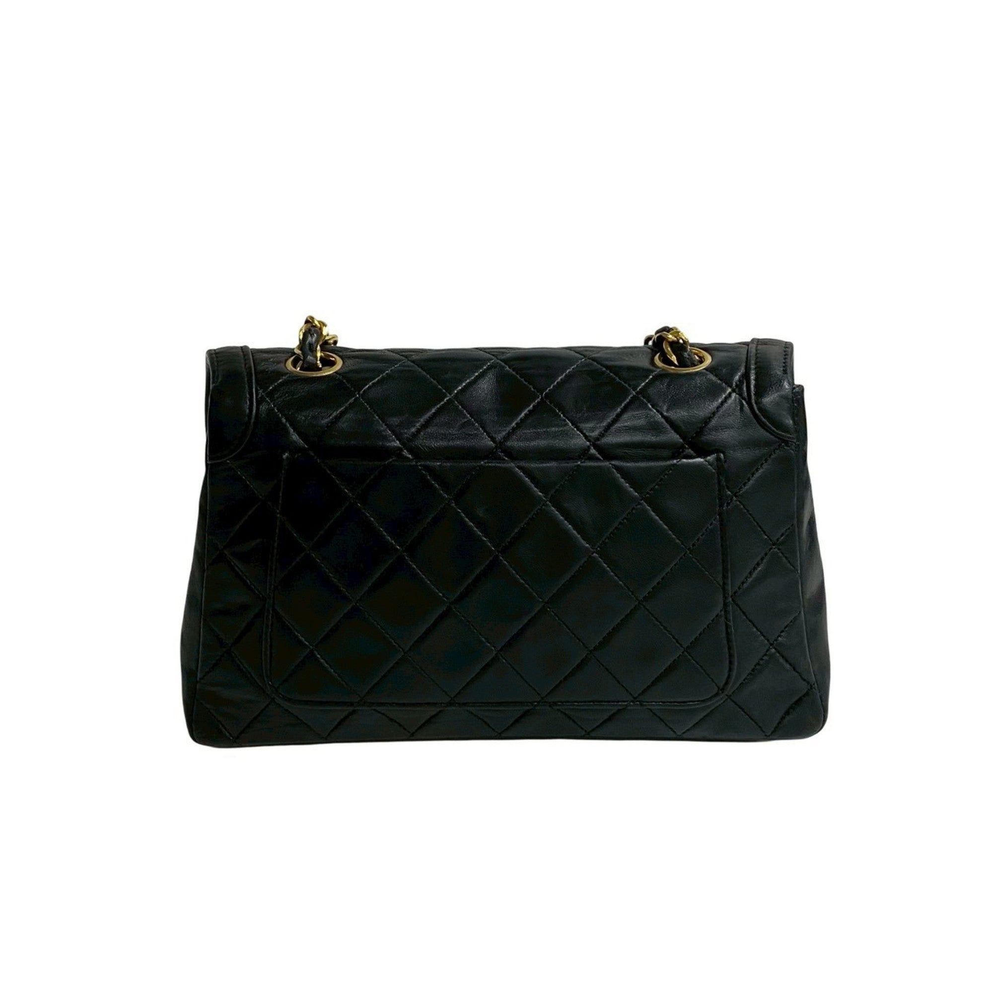 Vintage CC Chain Flap Bag Quilted Lambskin Medium
