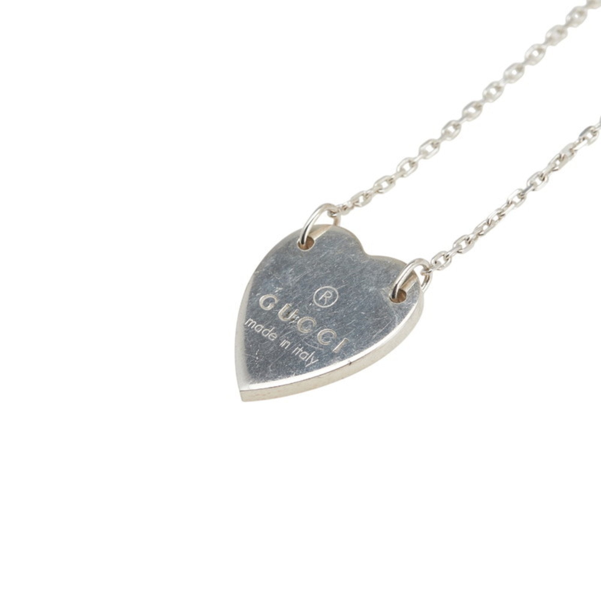 Heart Pendant Necklace Sterling Silver