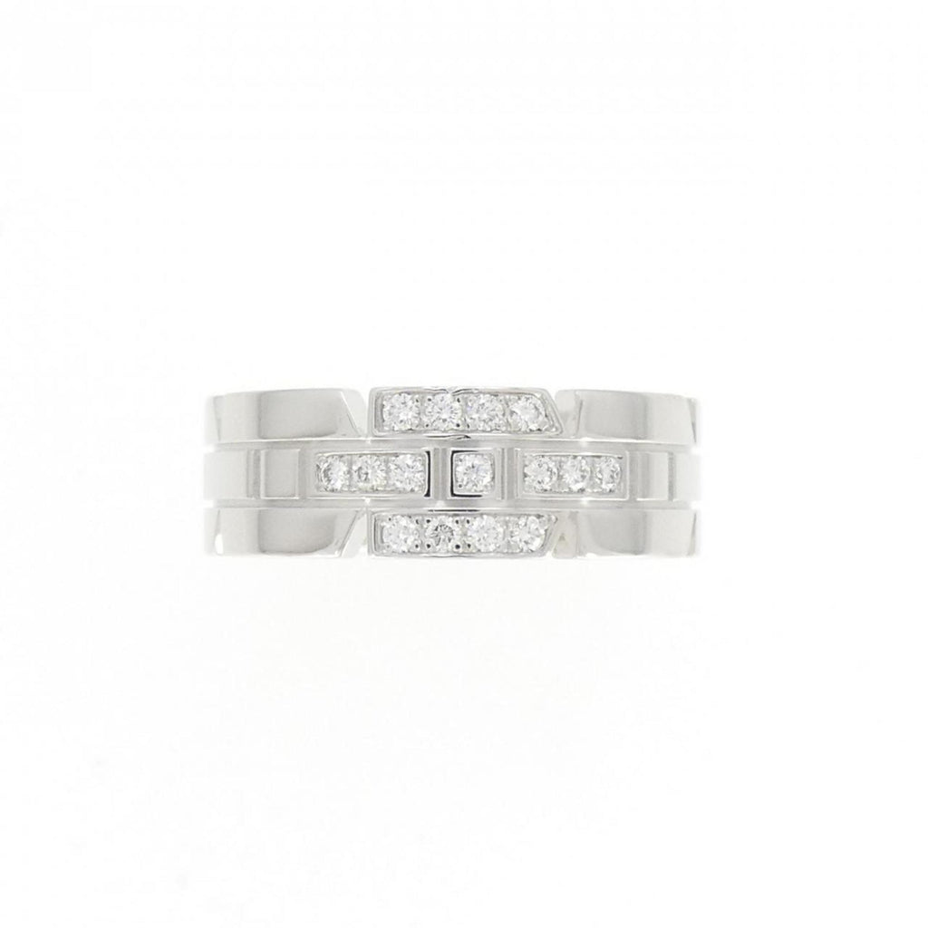 Band Ring 18K White Gold with Diamond