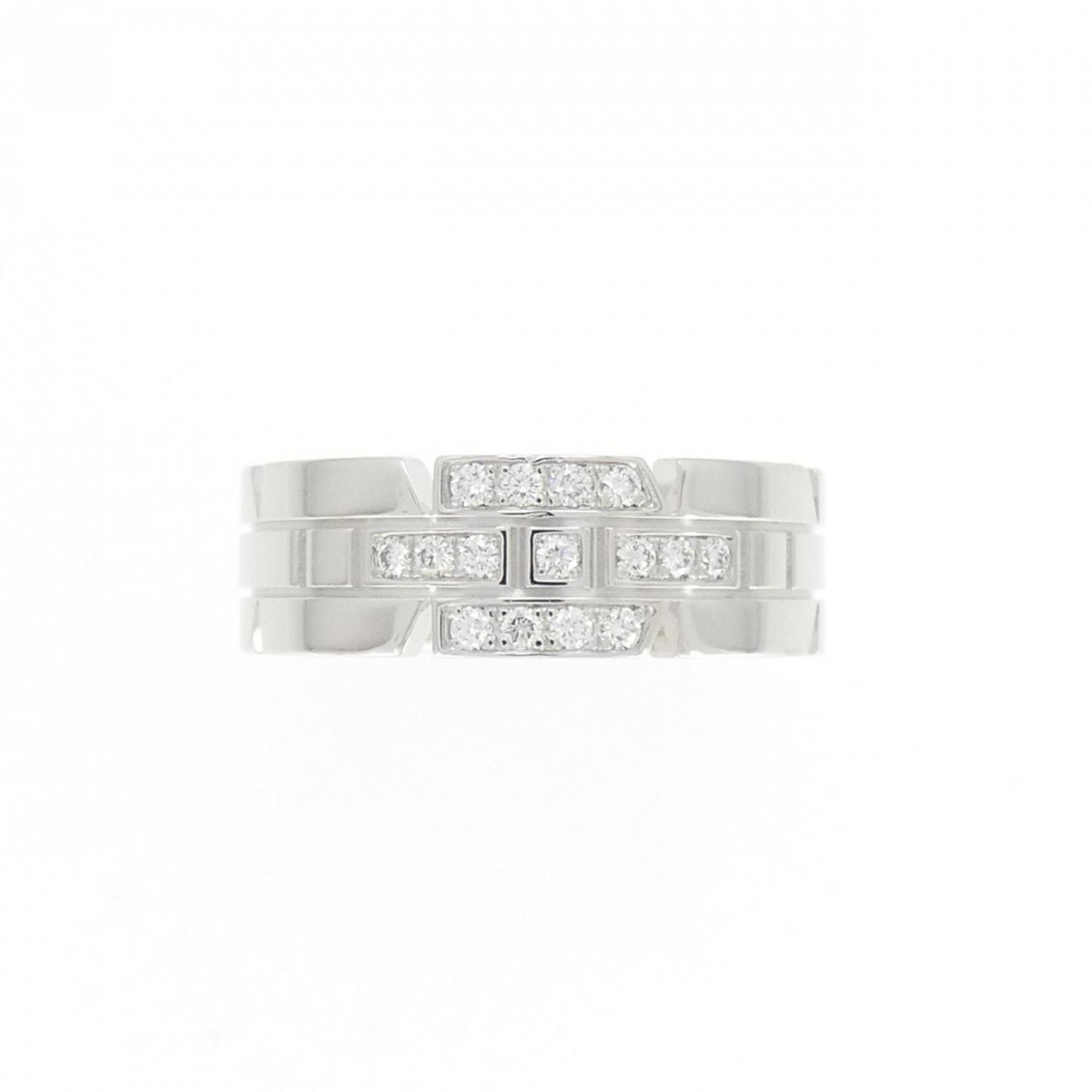 Band Ring 18K White Gold with Diamond