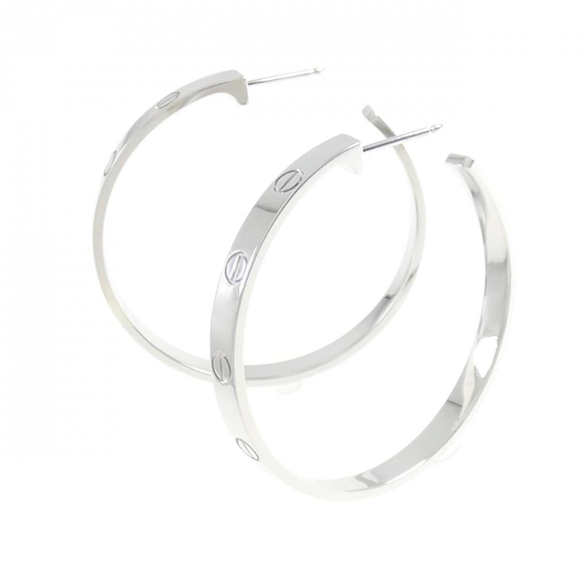 Love Hoop Earrings 18K White Gold 18K White Gold