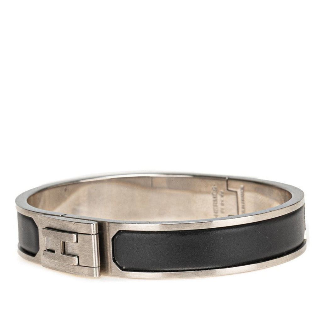 Bracelet Black and Silver Metal