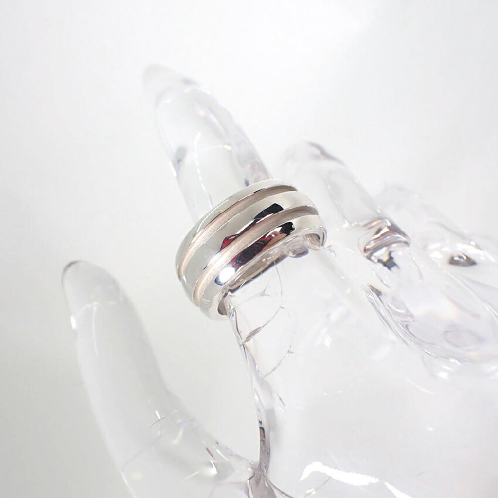Double Line Band Ring Sterling Silver