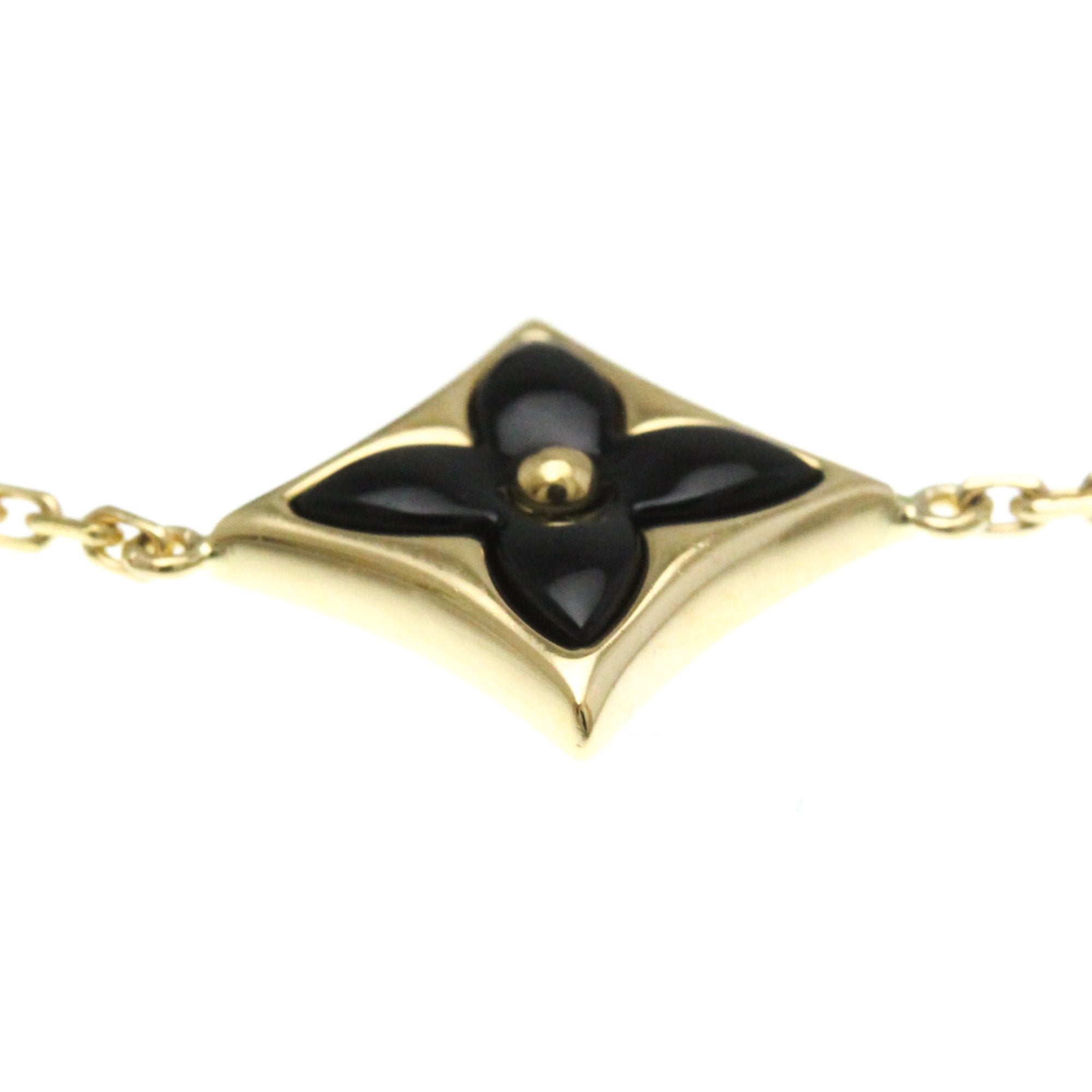 Star Blossom Bracelet 18K Yellow Gold with Onyx
