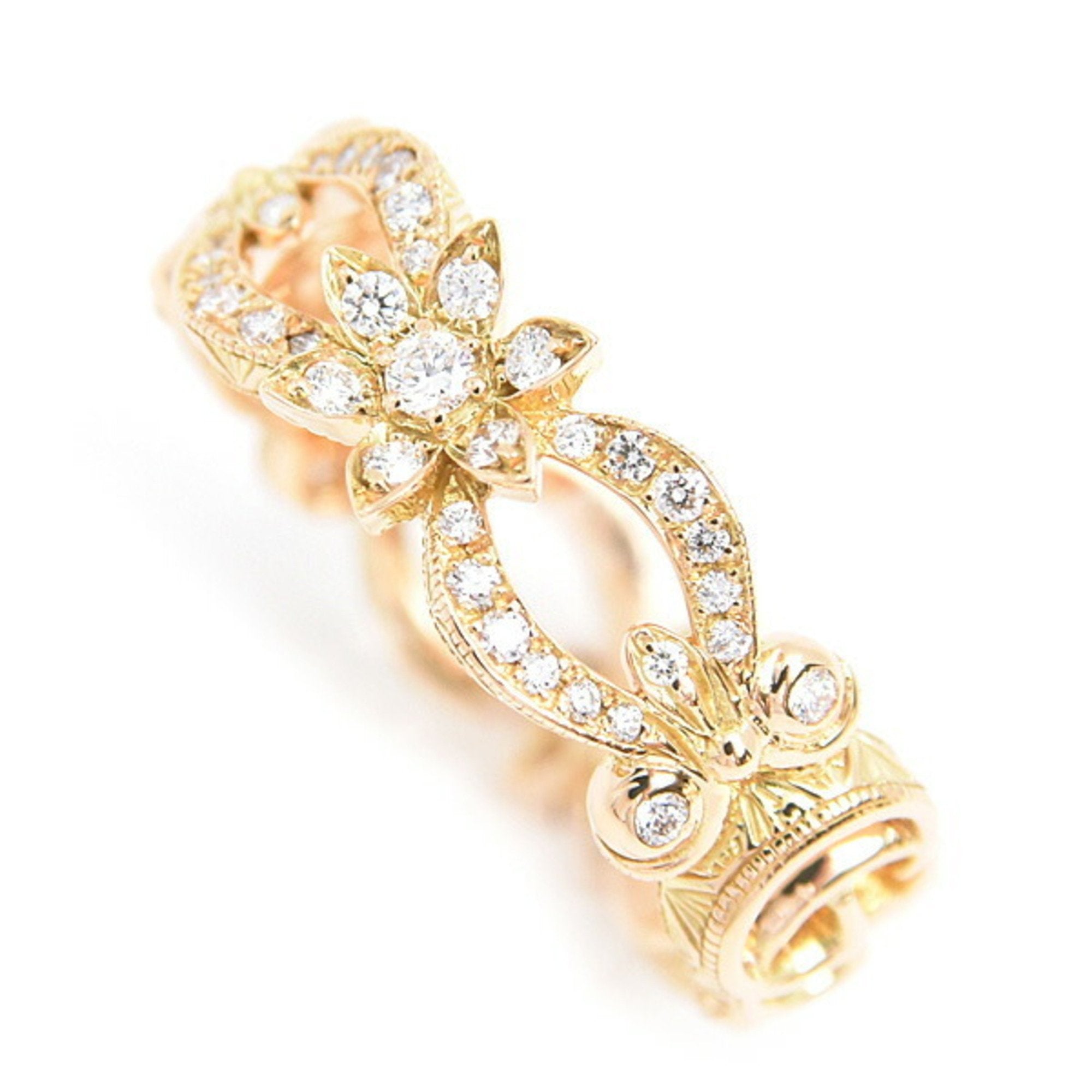 Band Ring 18K Yellow Gold With Diamond