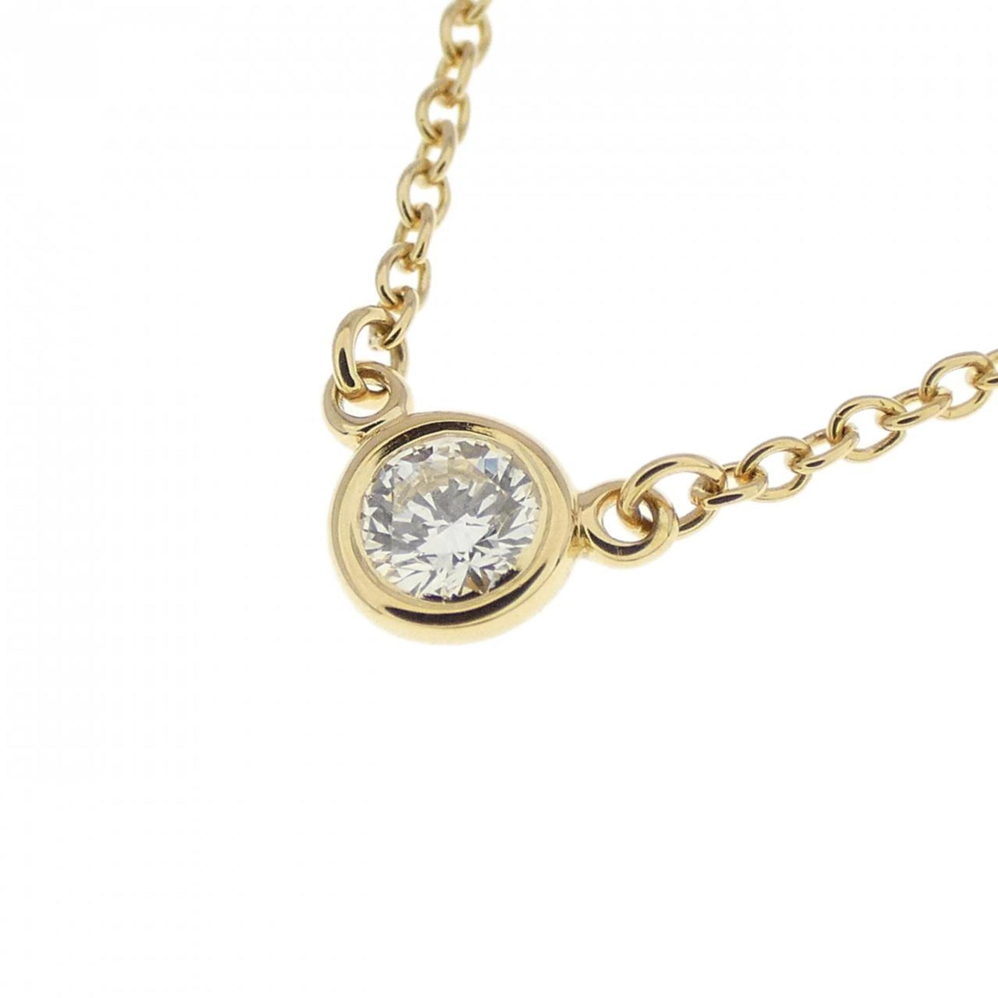 Elsa Peretti Diamonds By The Yard Pendant Necklace 18K Yellow Gold and Diamond
