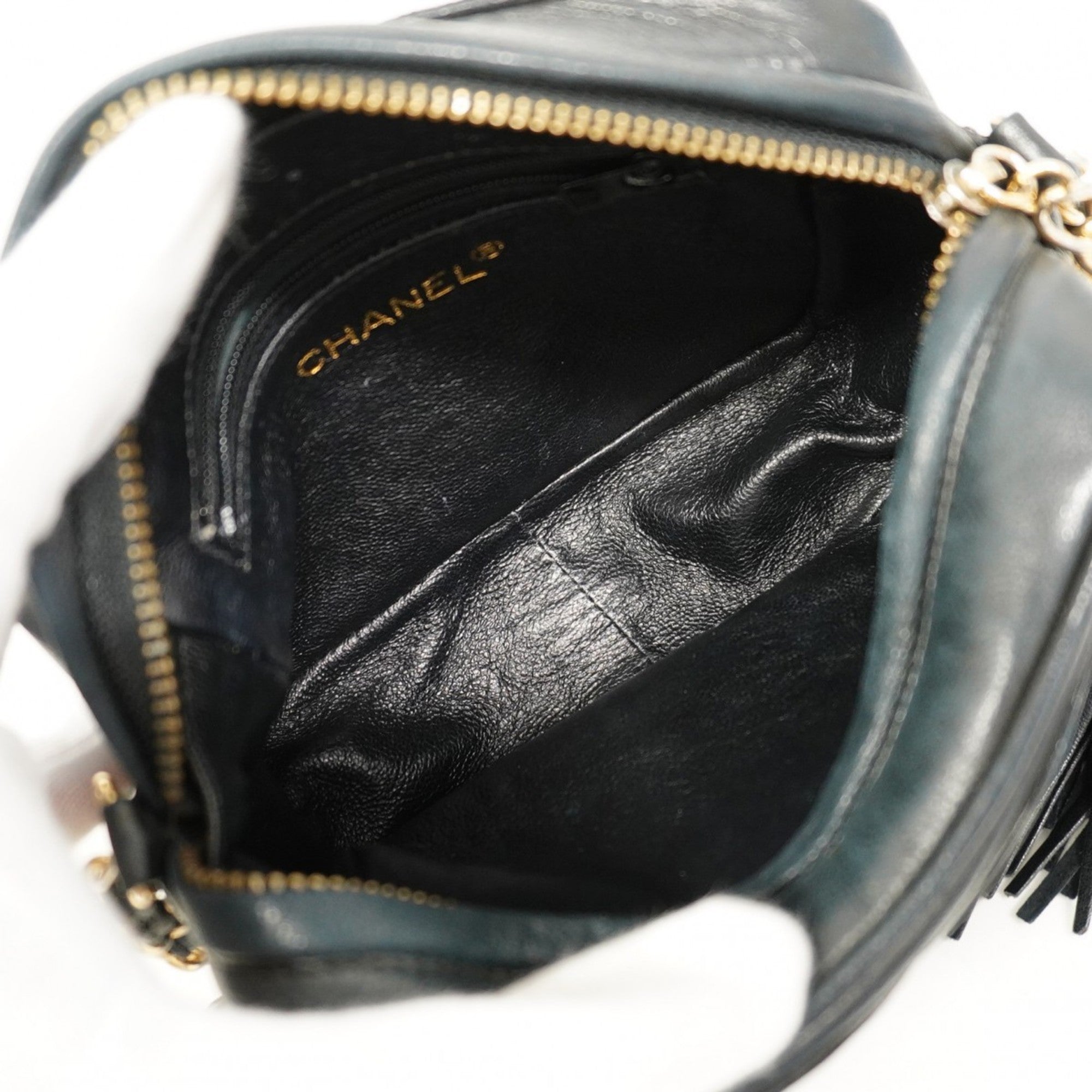 Vintage CC Tassel Camera Bag Lambskin Mini