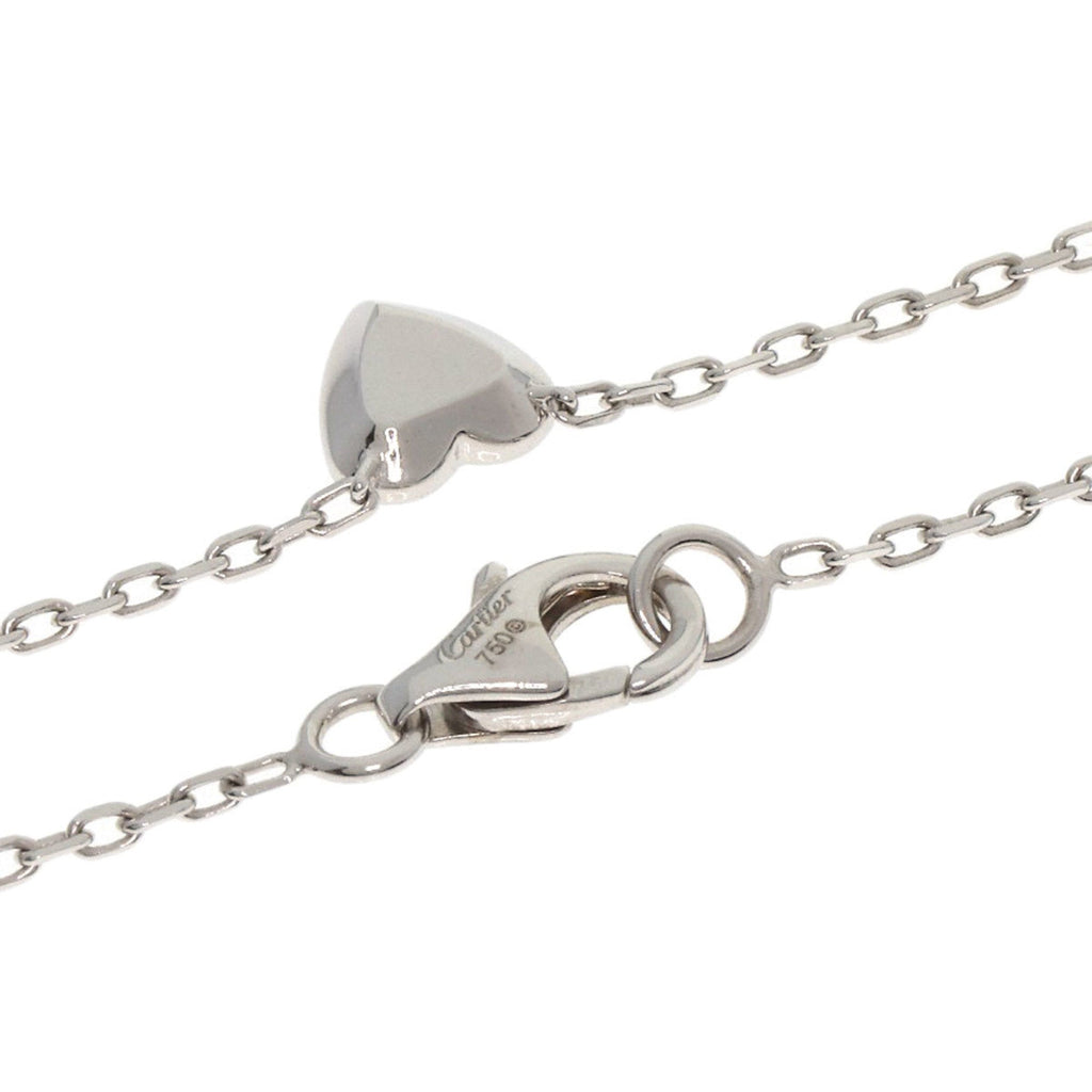 Mini Pendant Necklace 18K White Gold with Diamond