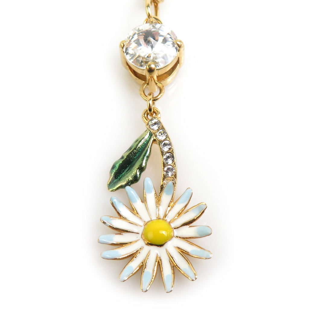 Pendant Necklace Metal Gold and Multi-Color