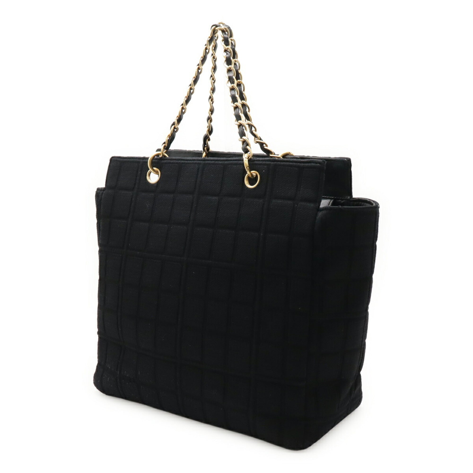 Vintage Chocolate Bar Tote Quilted Lambskin Medium