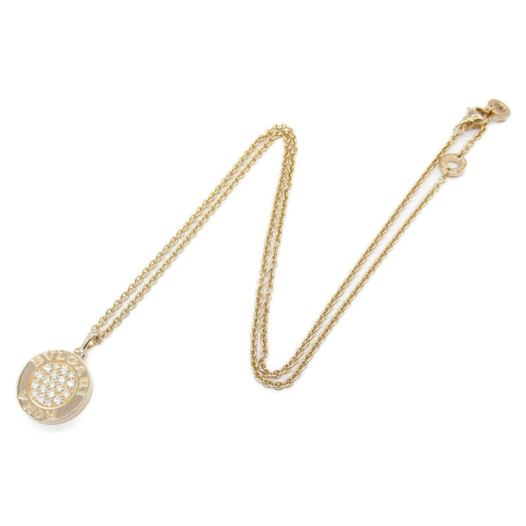 Pendant Necklace 18K Rose Gold with Diamond and Onyx