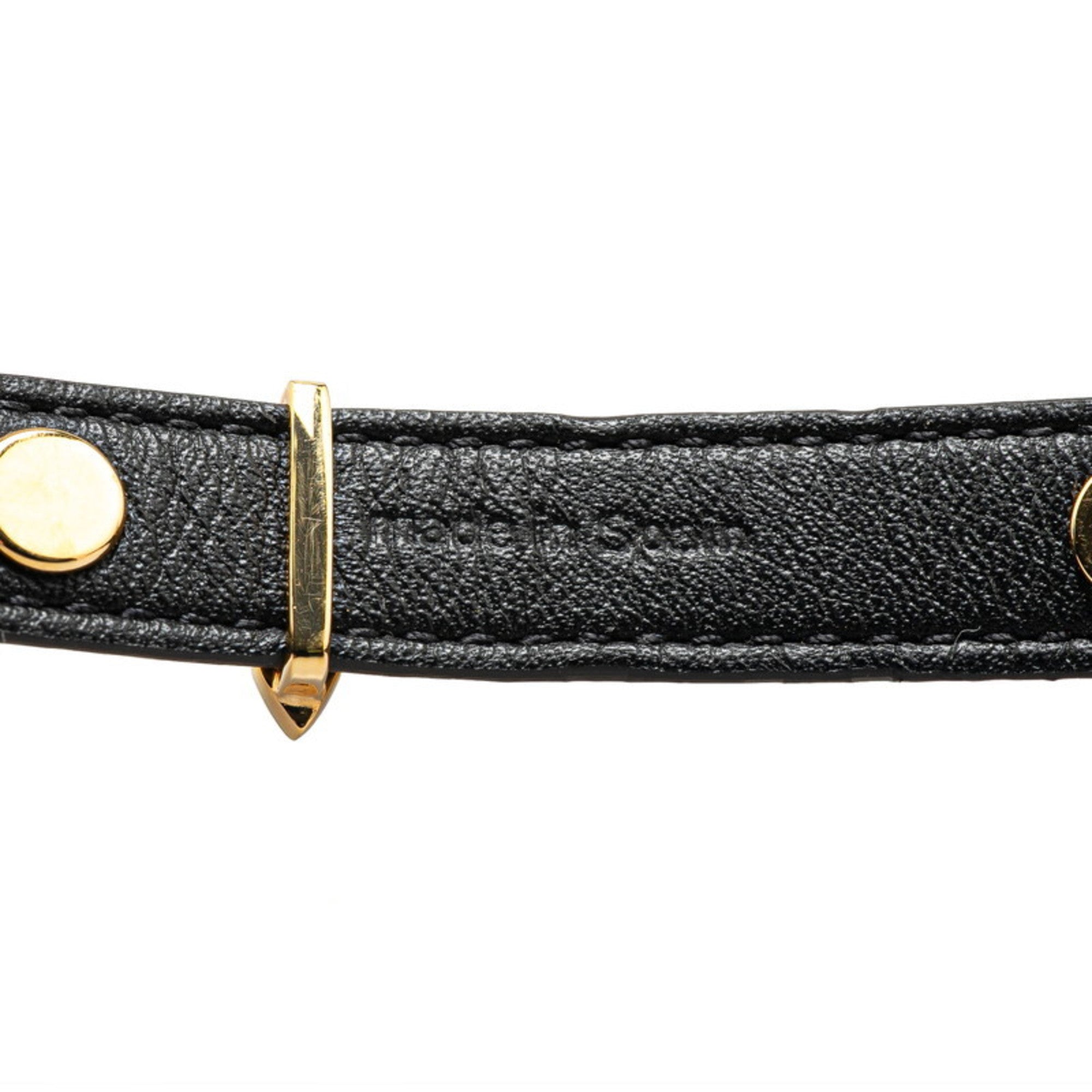 Monogram Bracelet Brown Leather
