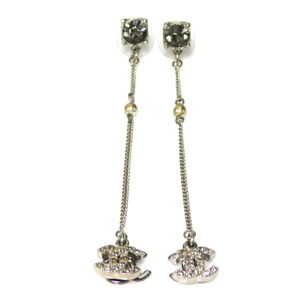 CC Logo Earrings Silver-Tone Metal Silver-Tone Metal