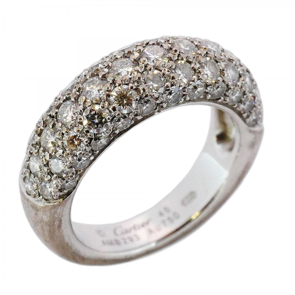Etincel Half Eternity Pavé Ring 18K White Gold with Diamonds