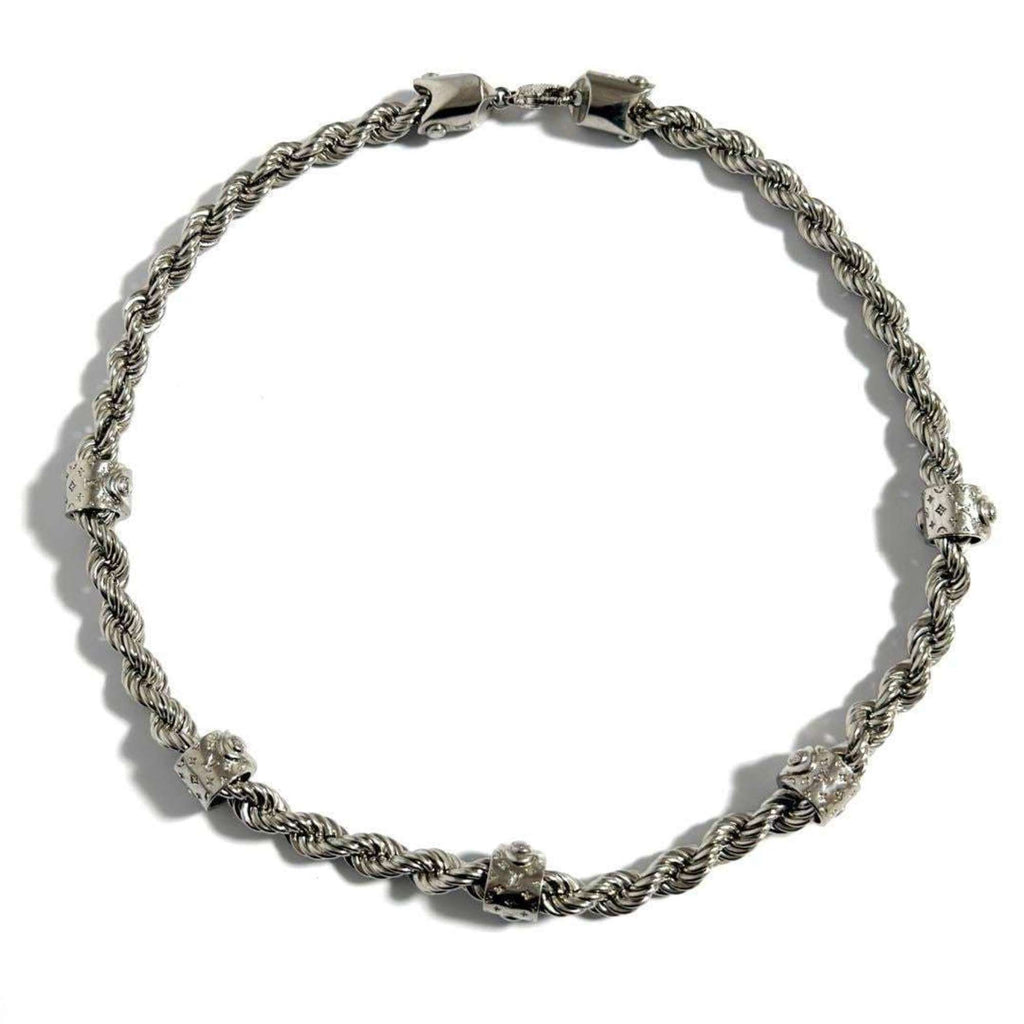 Pendant Necklace Metal Rope Chain