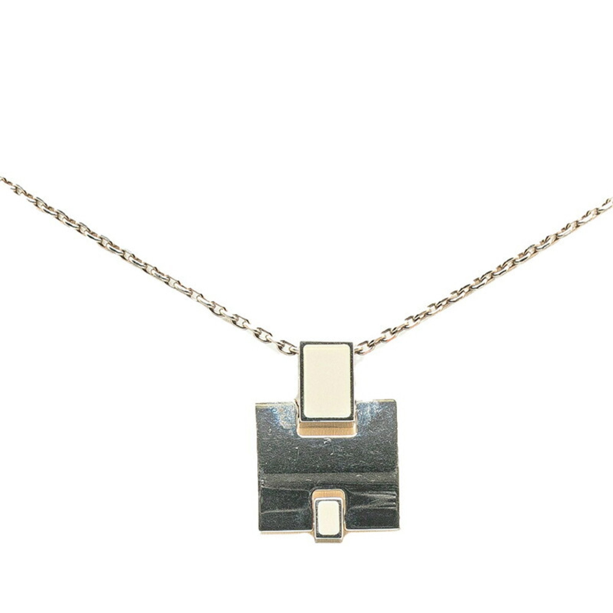 Pendant Necklace Silver Metal