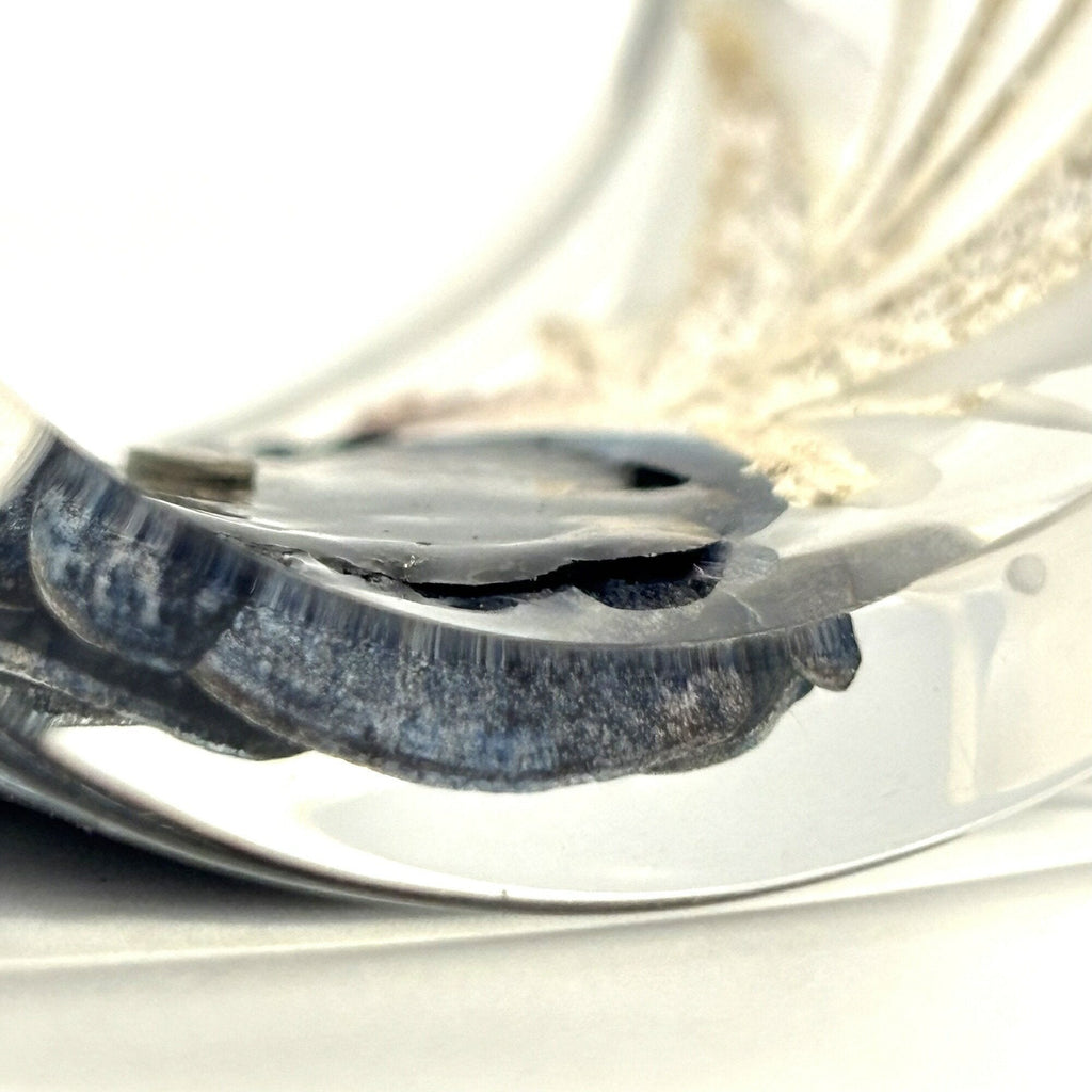 Camellia Bracelet Black and Clear Plastic