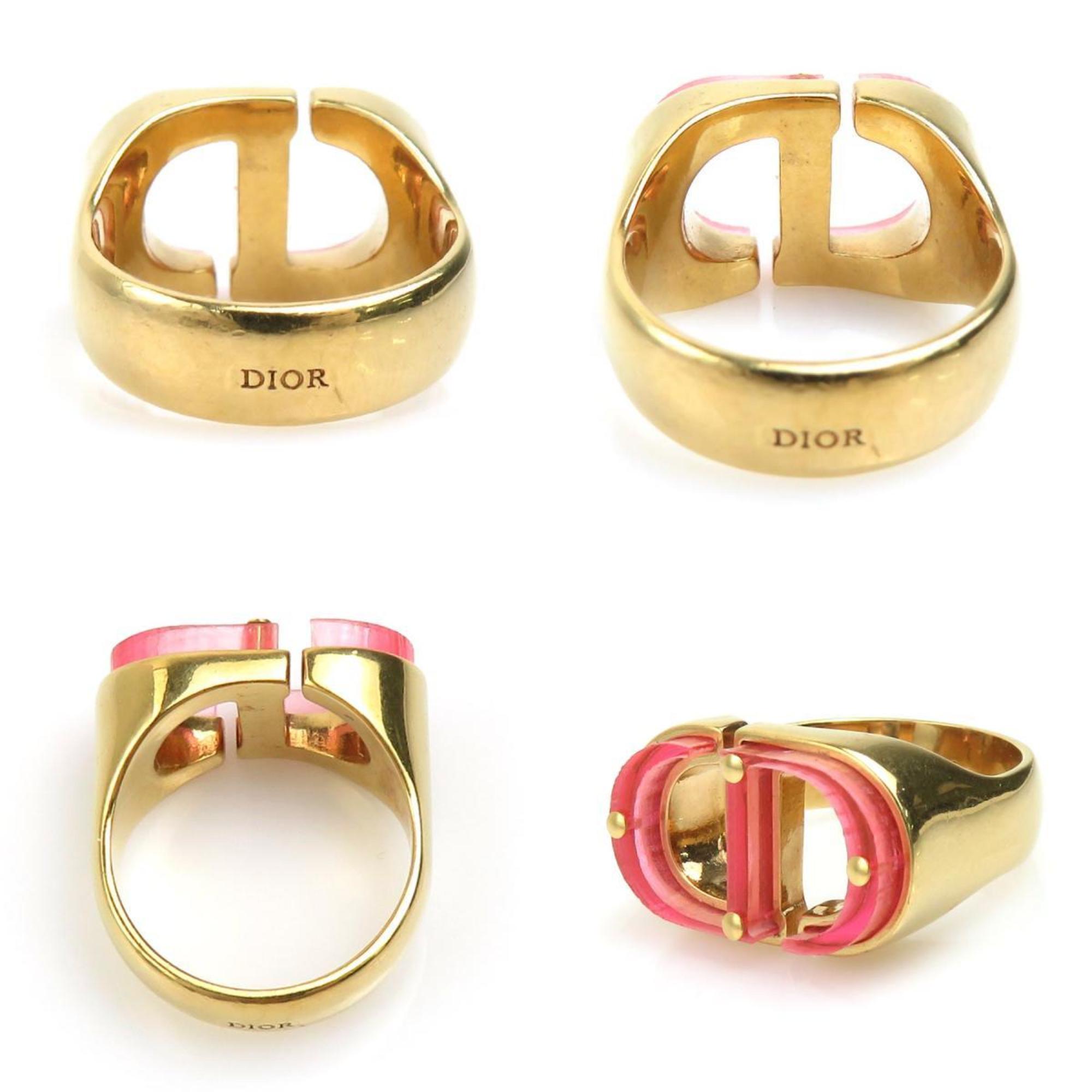 Ring Metal Gold and Pink