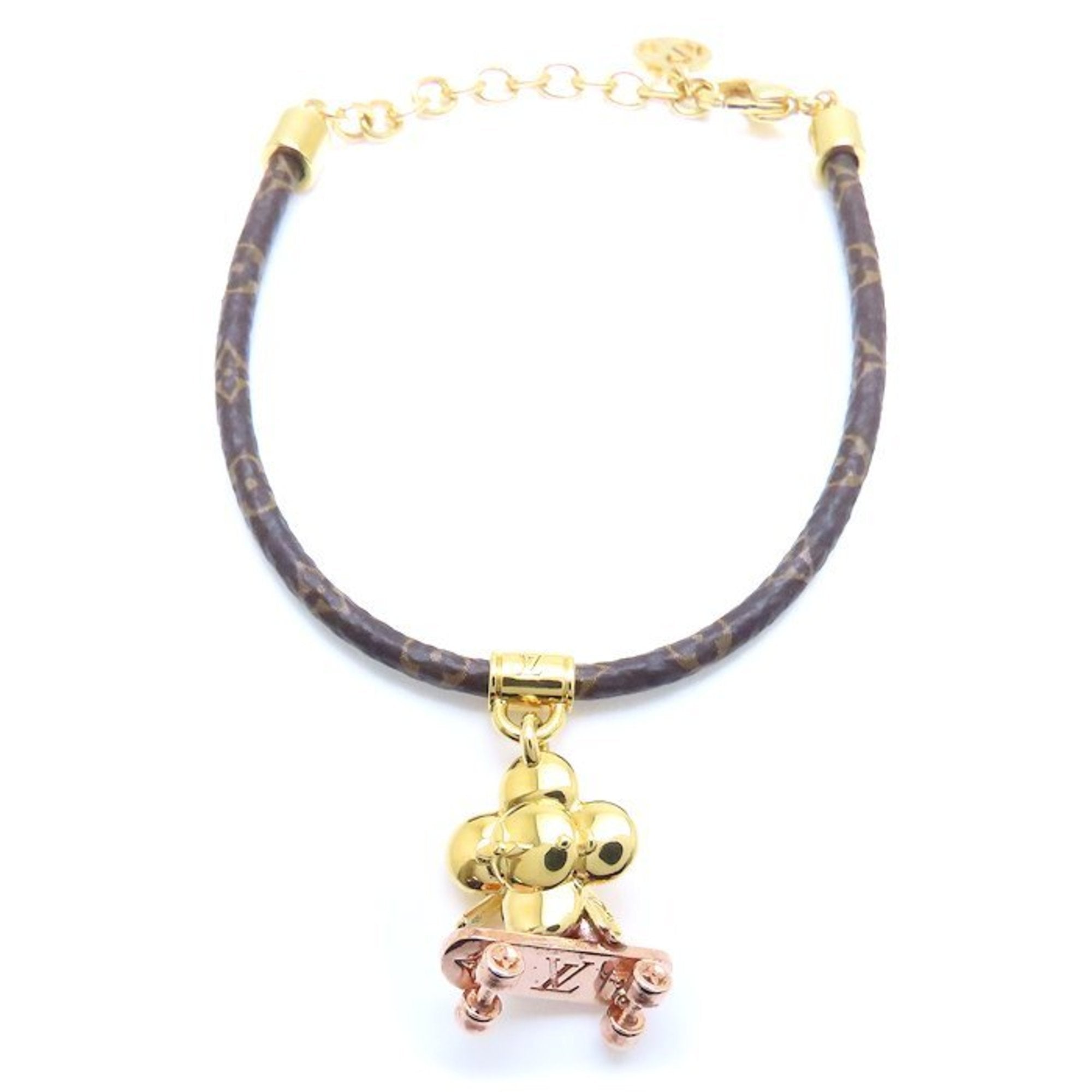 Vivienne Kickflip Bracelet Gold and Monogram