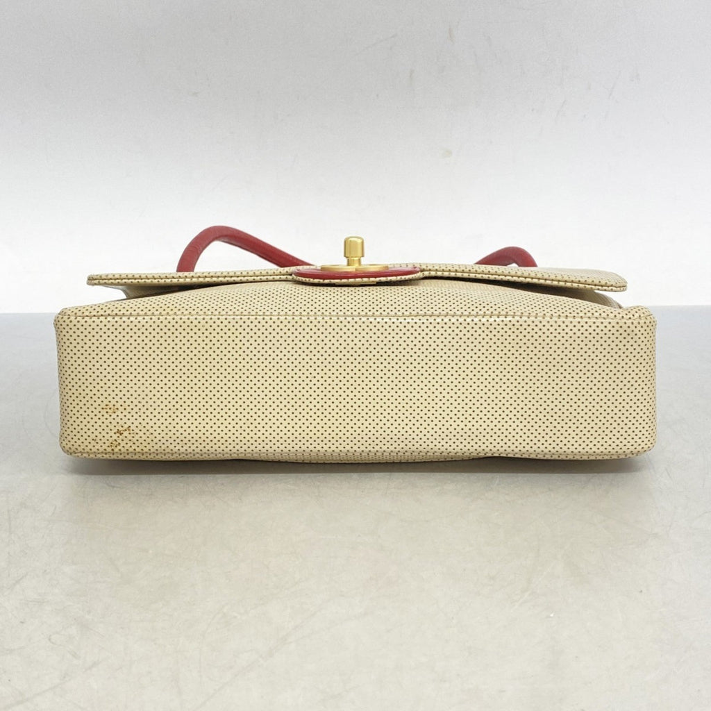 Vintage CC Flap Shoulder Bag Perforated Leather Medium